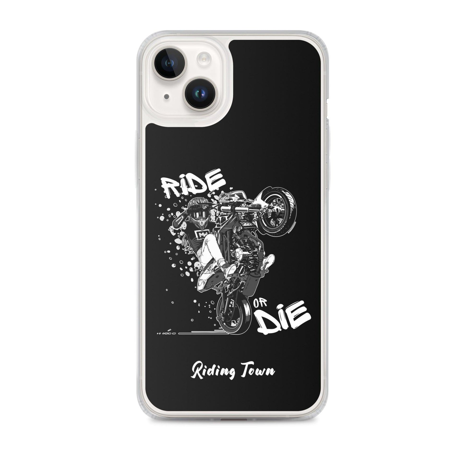 Coque iPhone® - SUPERMOTGIRL - Noire - Riding Town