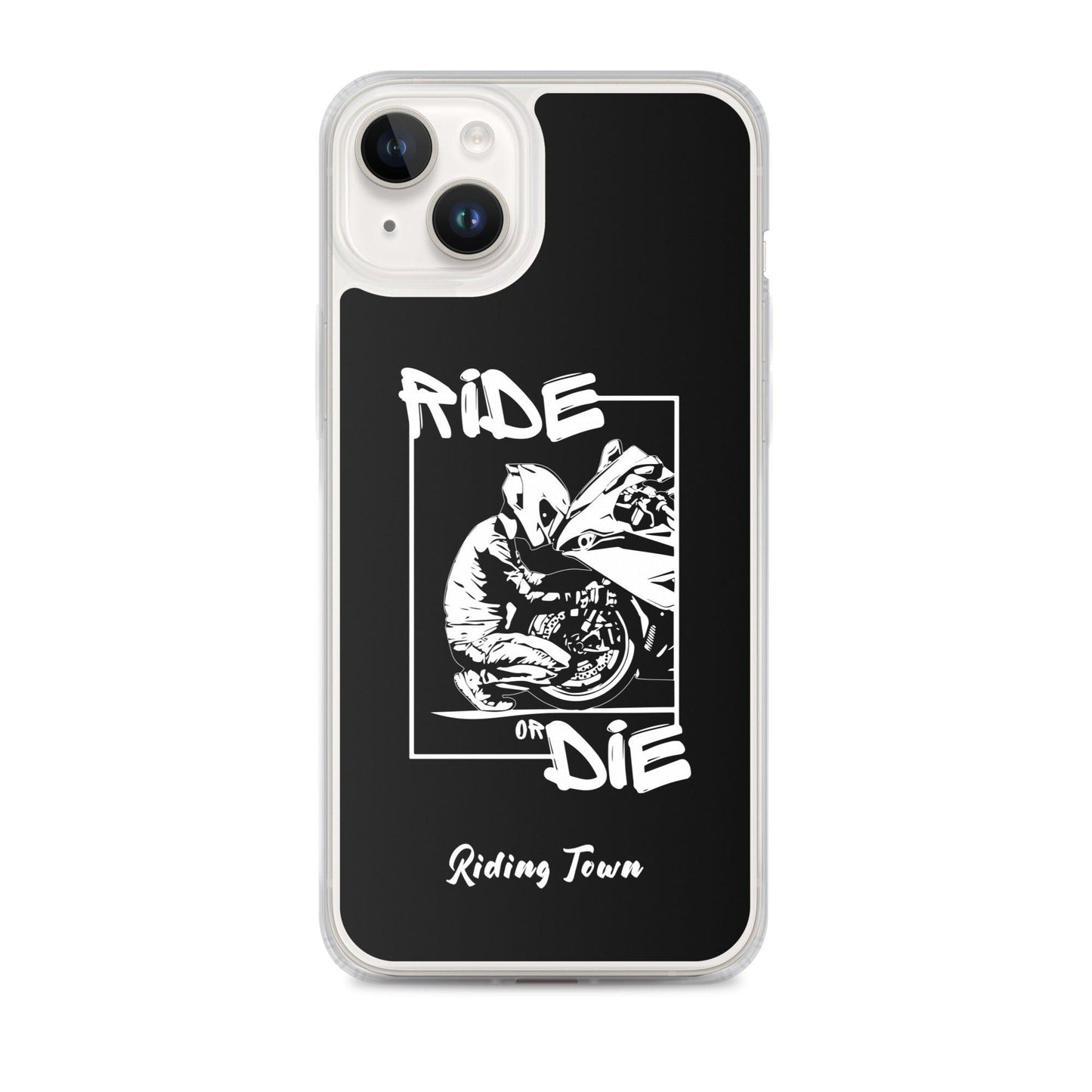 Coque iPhone® - BIKERBOY - Noire - Riding Town