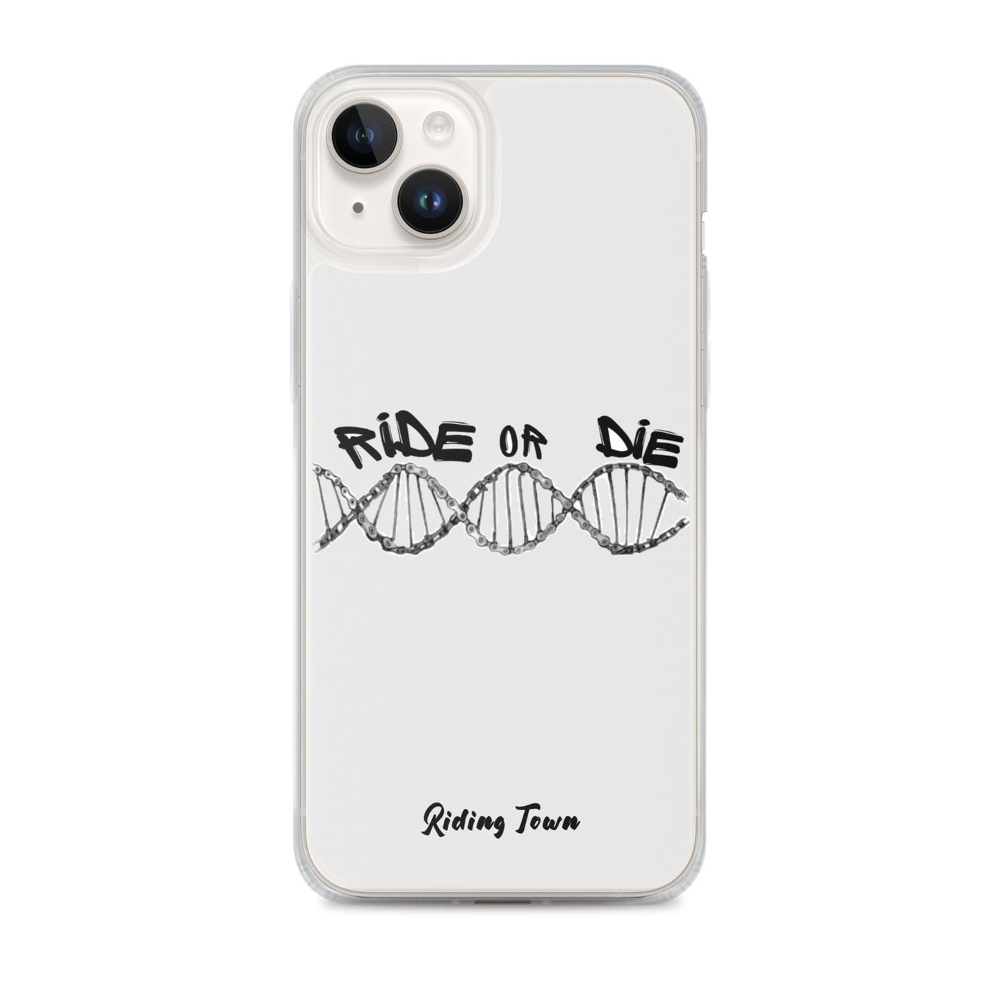 Coque iPhone® - ADN - Blanche - Riding Town