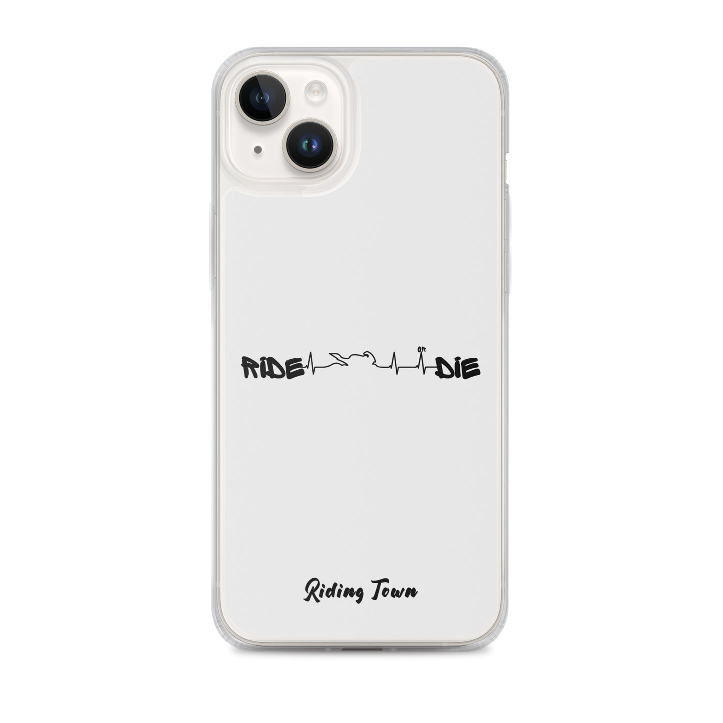 Coque iPhone® - HEARTBEAT - Blanche - Riding Town