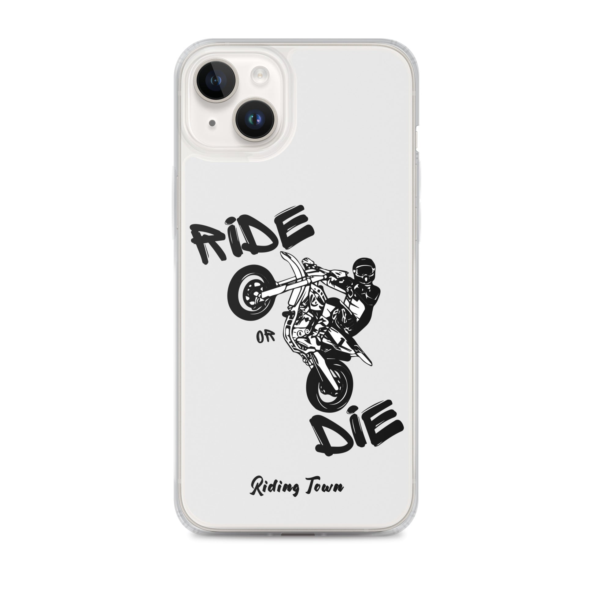 Coque pour iPhone® - SUPERMOTBOY - Blanche - Riding Town