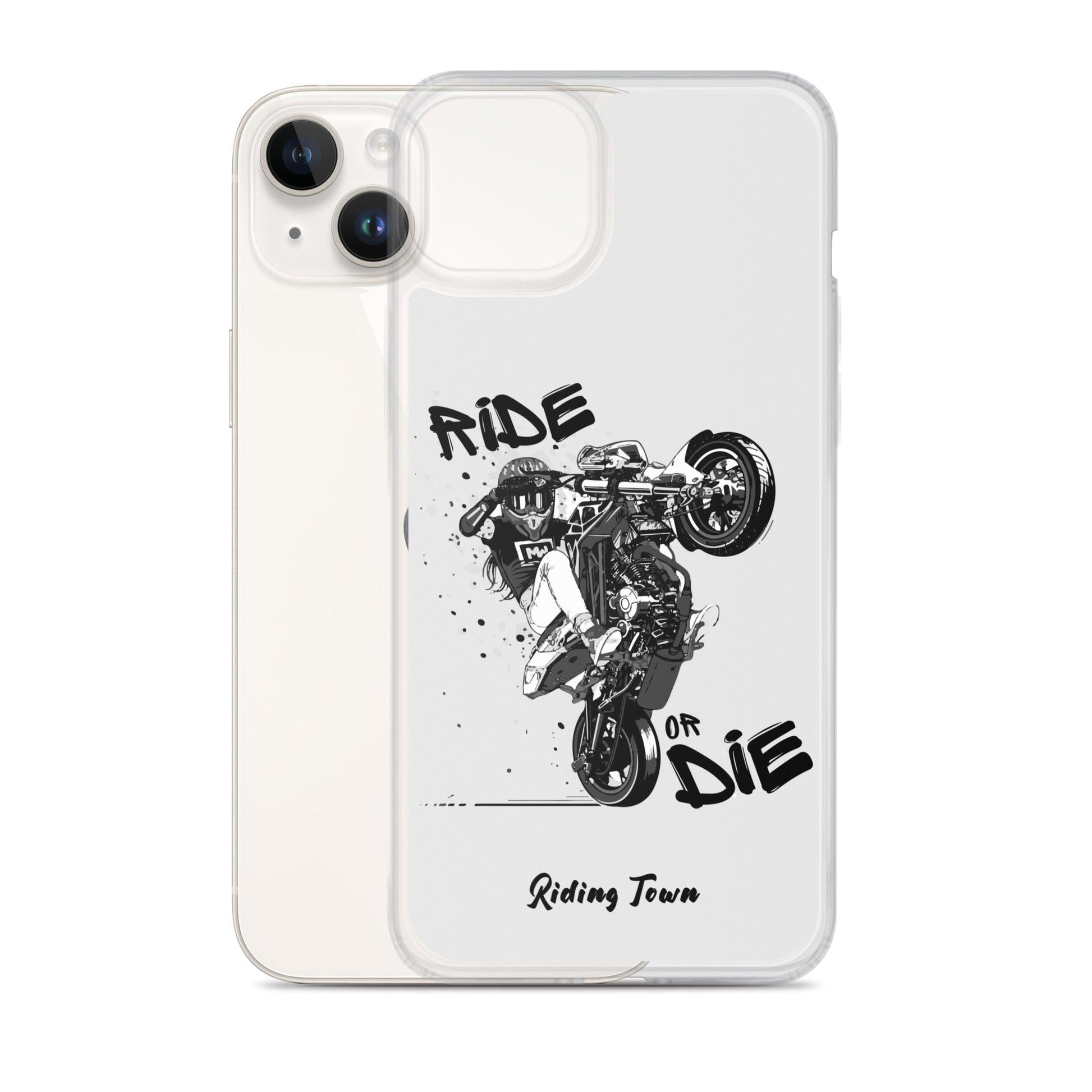 Coque Iphone® - SUPERMOTGIRL - Blanche - Riding Town