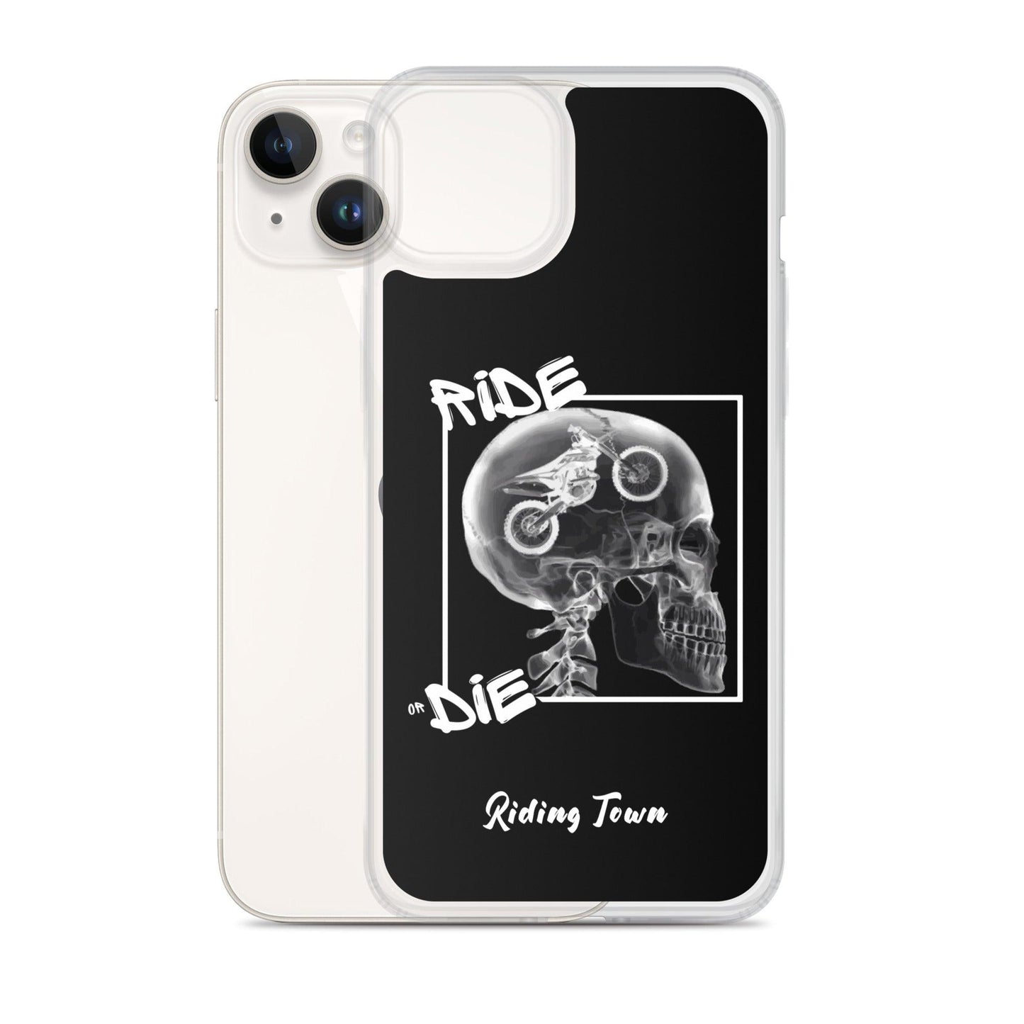 Coque iPhone® - RADIO - Noire - Riding Town