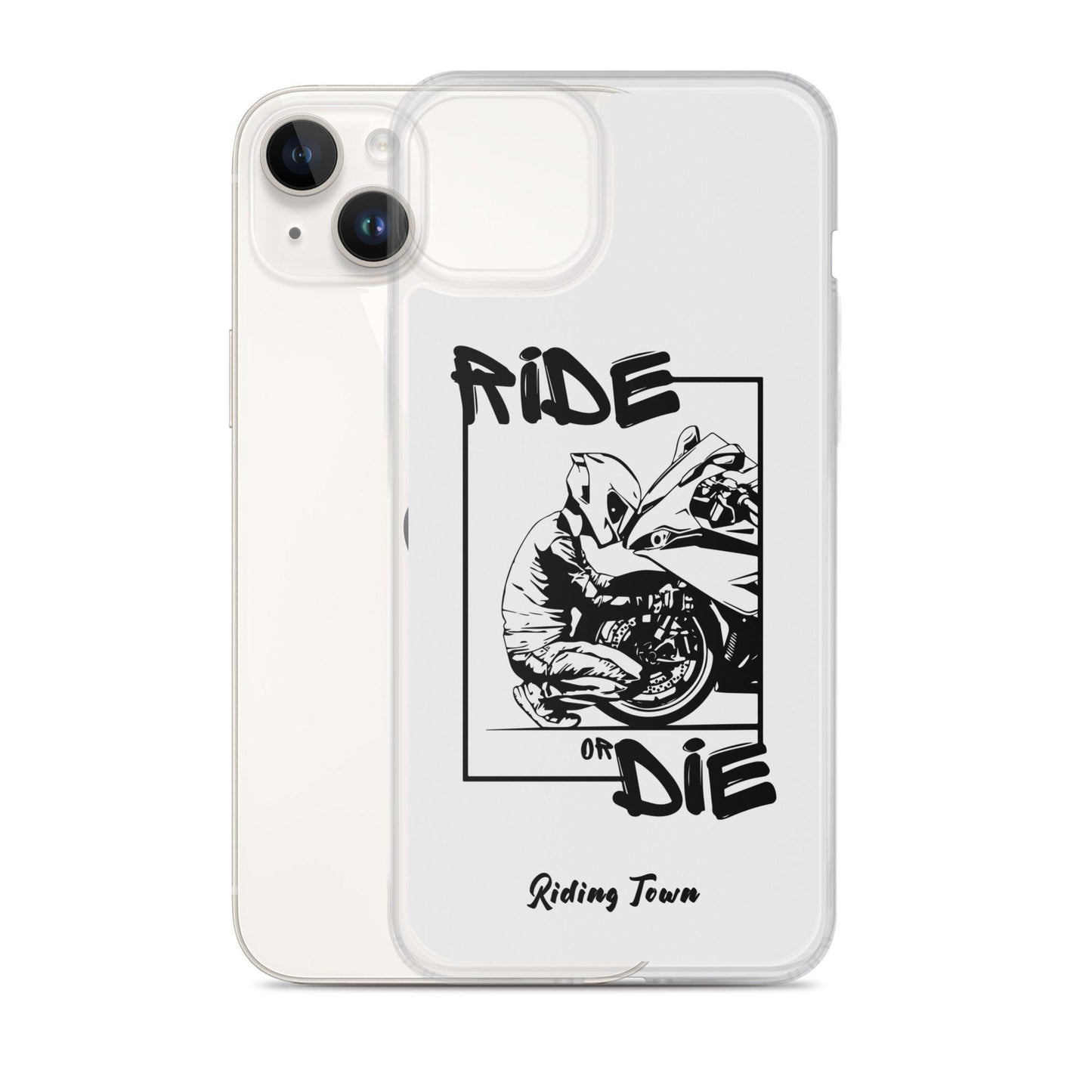 Coque iPhone® - BIKERBOY - Blanche - Riding Town