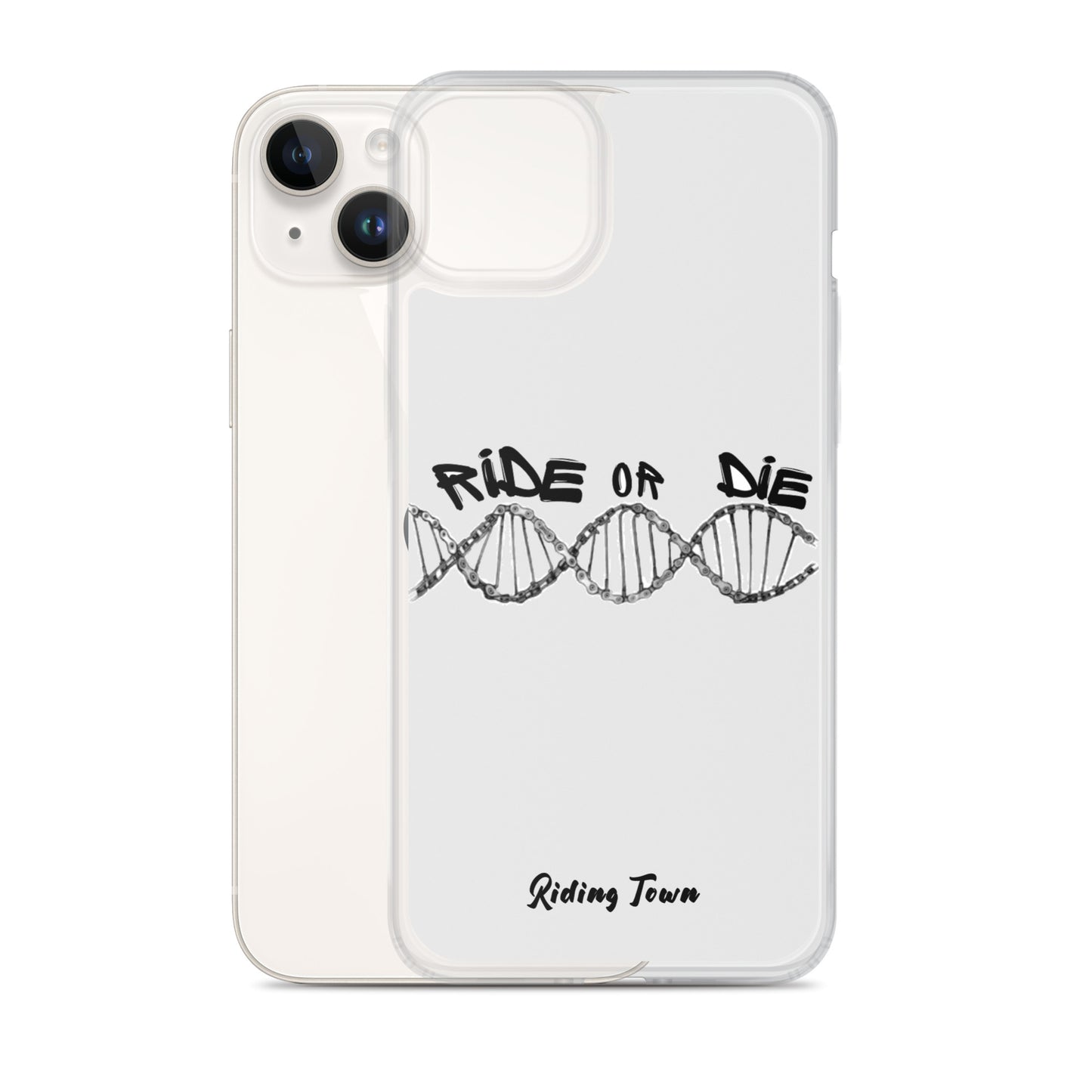 Coque iPhone® - ADN - Blanche - Riding Town