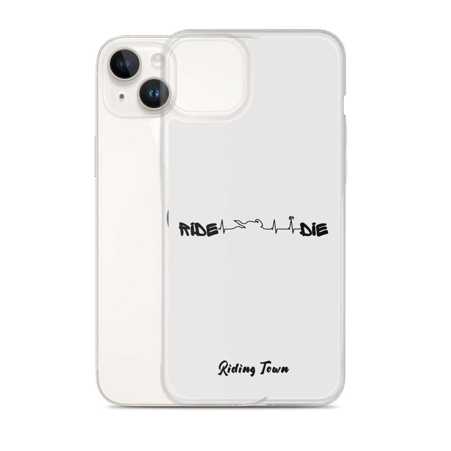 Coque iPhone® - HEARTBEAT - Blanche - Riding Town