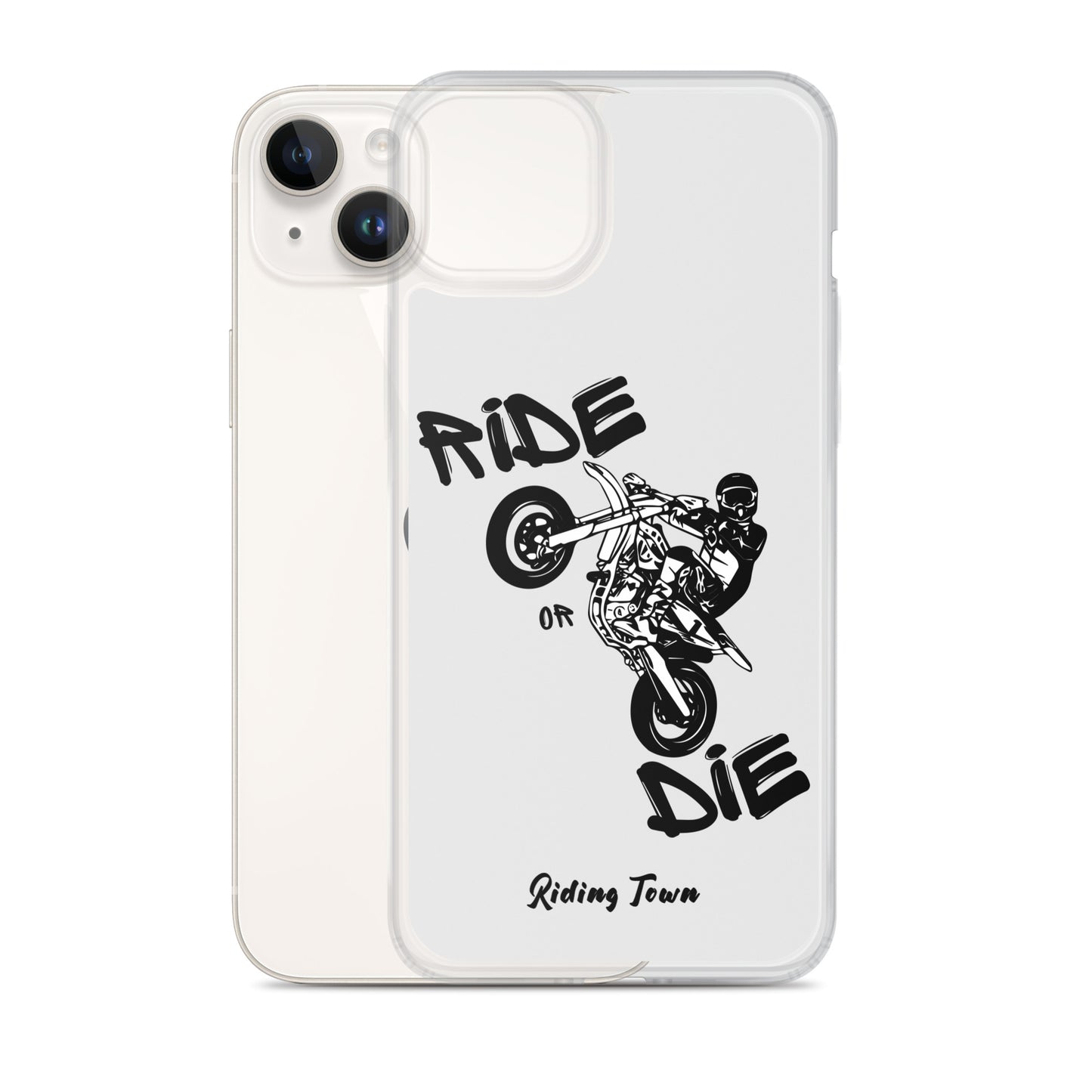 Coque pour iPhone® - SUPERMOTBOY - Blanche - Riding Town