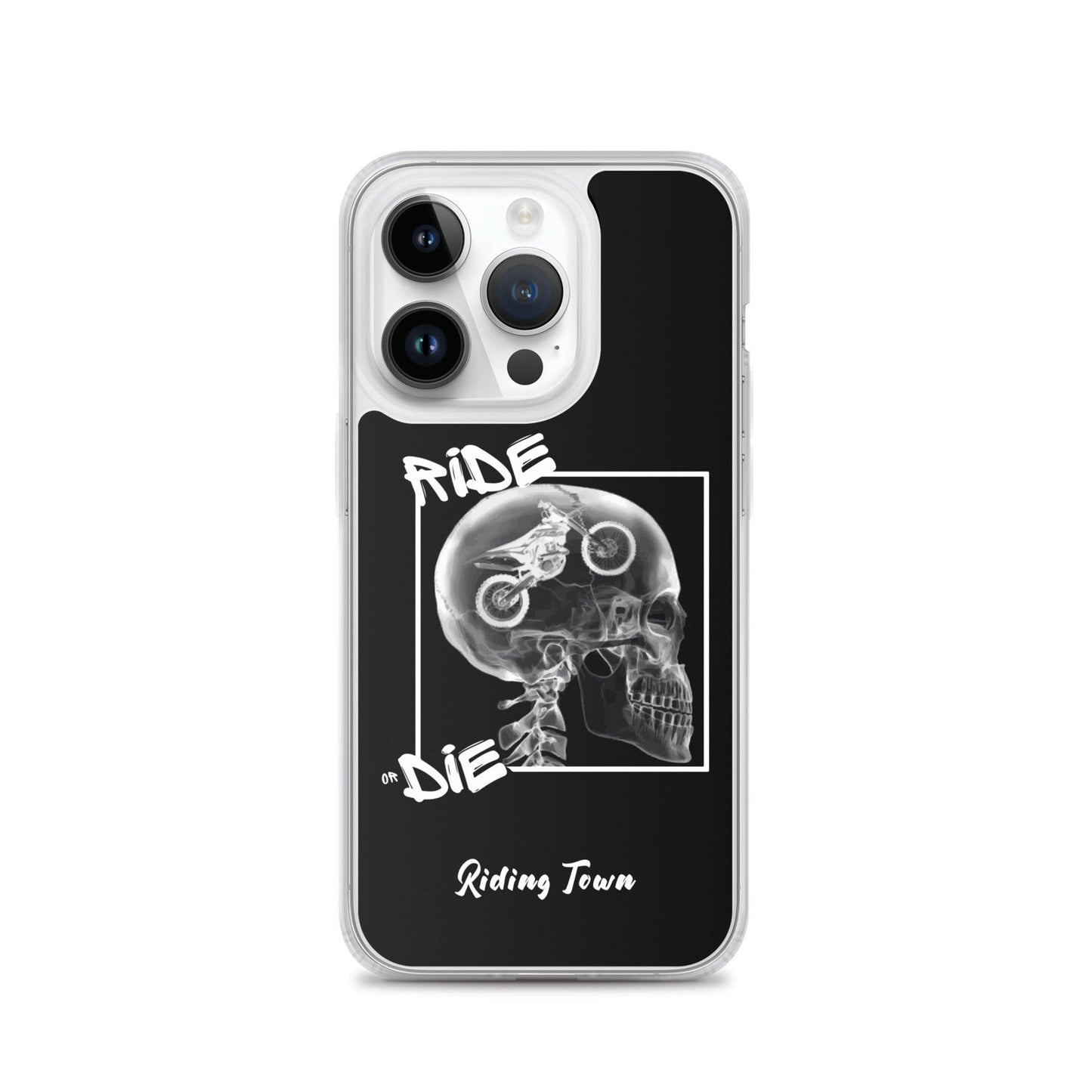 Coque iPhone® - RADIO - Noire - Riding Town