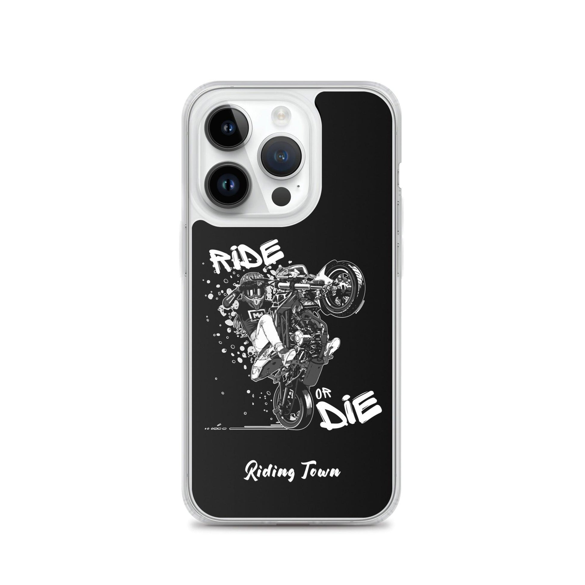 Coque iPhone® - SUPERMOTGIRL - Noire - Riding Town