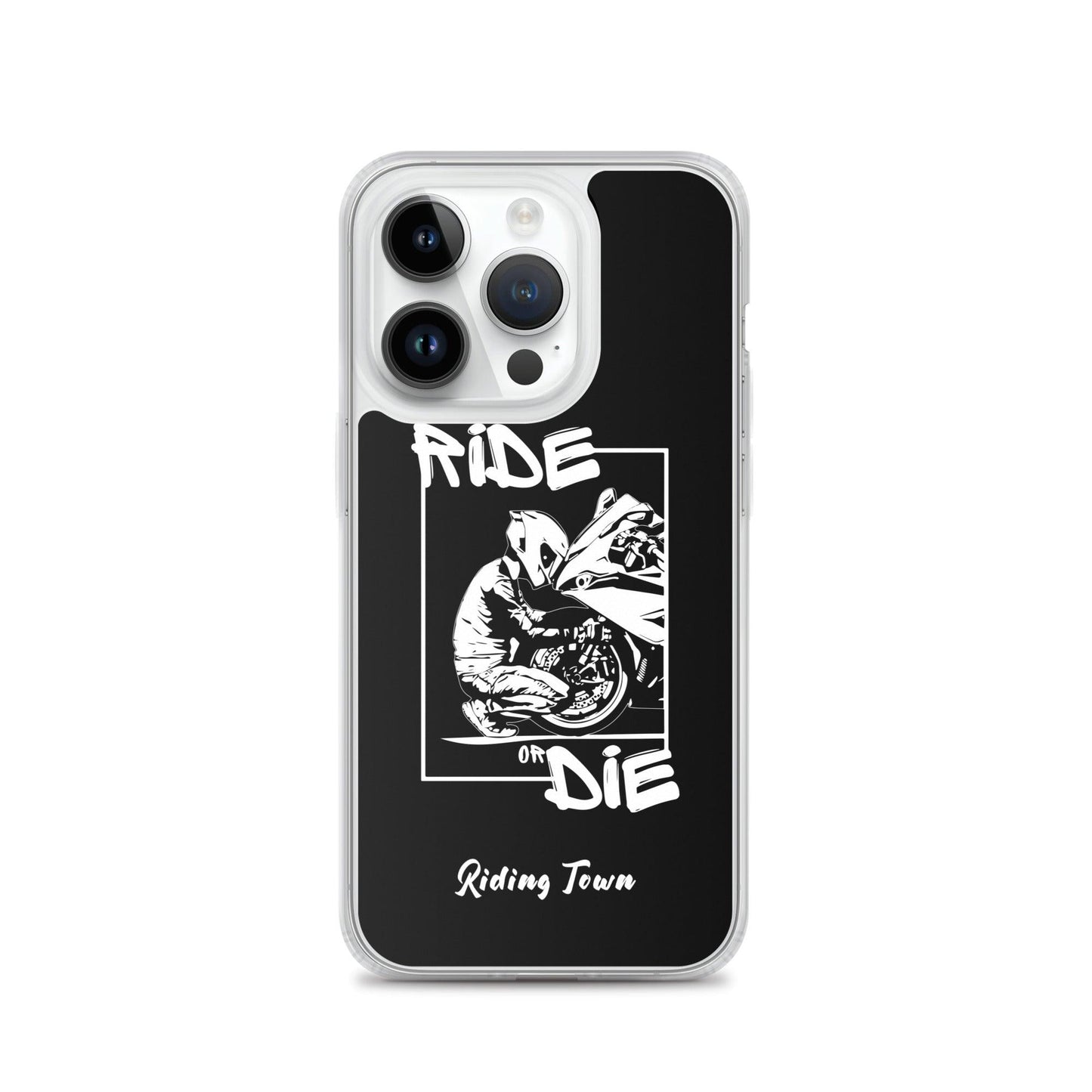 Coque iPhone® - BIKERBOY - Noire - Riding Town