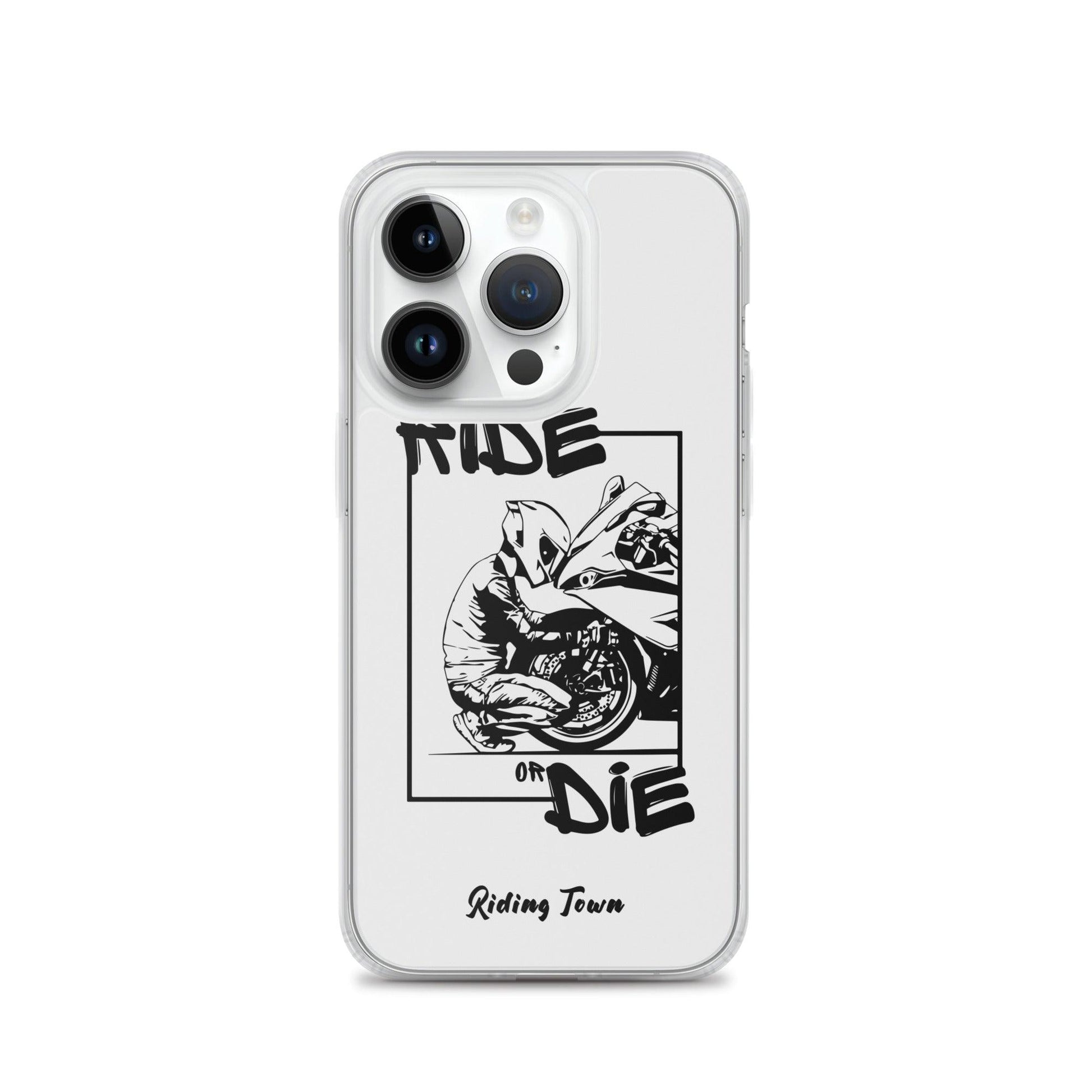 Coque iPhone® - BIKERBOY - Blanche - Riding Town