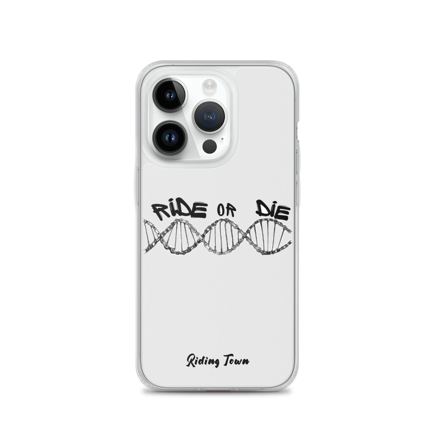 Coque iPhone® - ADN - Blanche - Riding Town