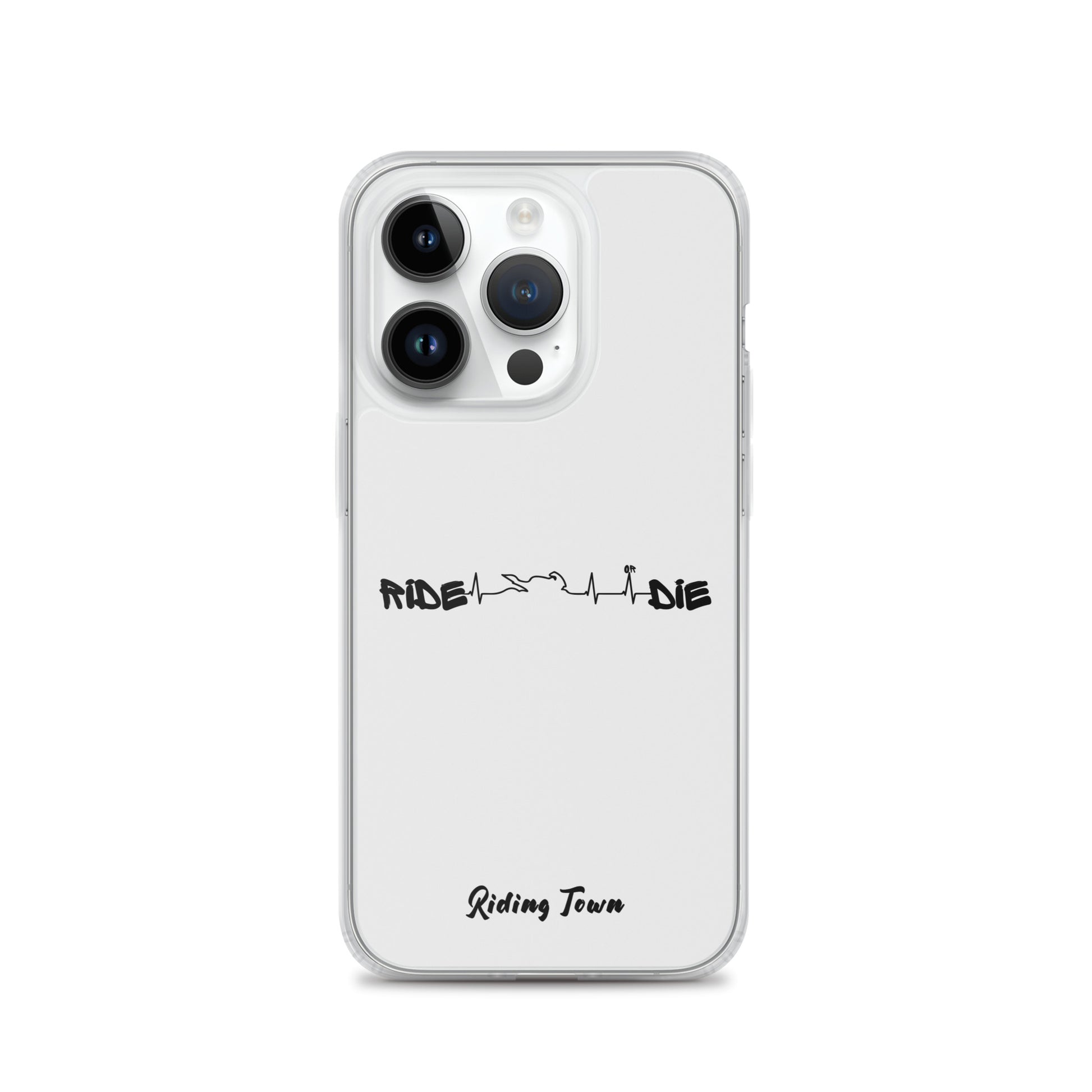 Coque iPhone® - HEARTBEAT - Blanche - Riding Town