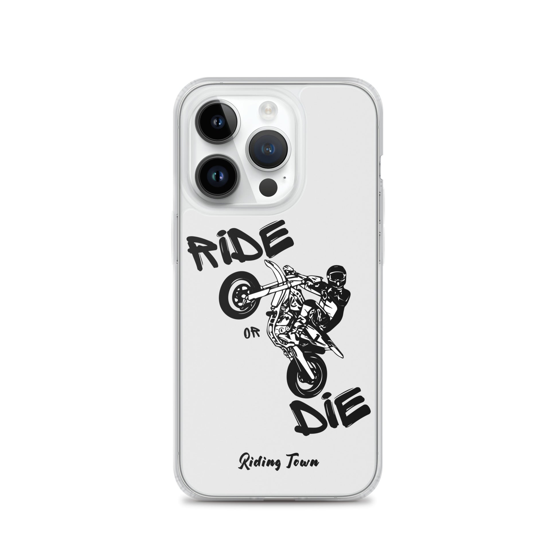 Coque pour iPhone® - SUPERMOTBOY - Blanche - Riding Town