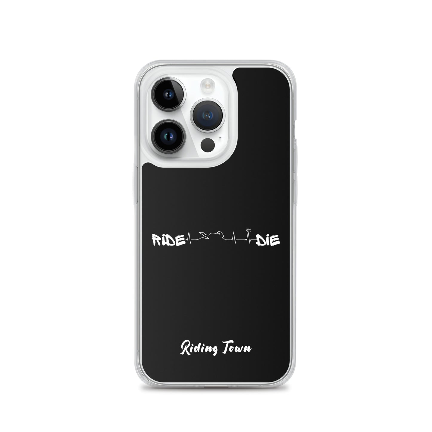 Coque iPhone® - HEARTBEAT - Noire - Riding Town