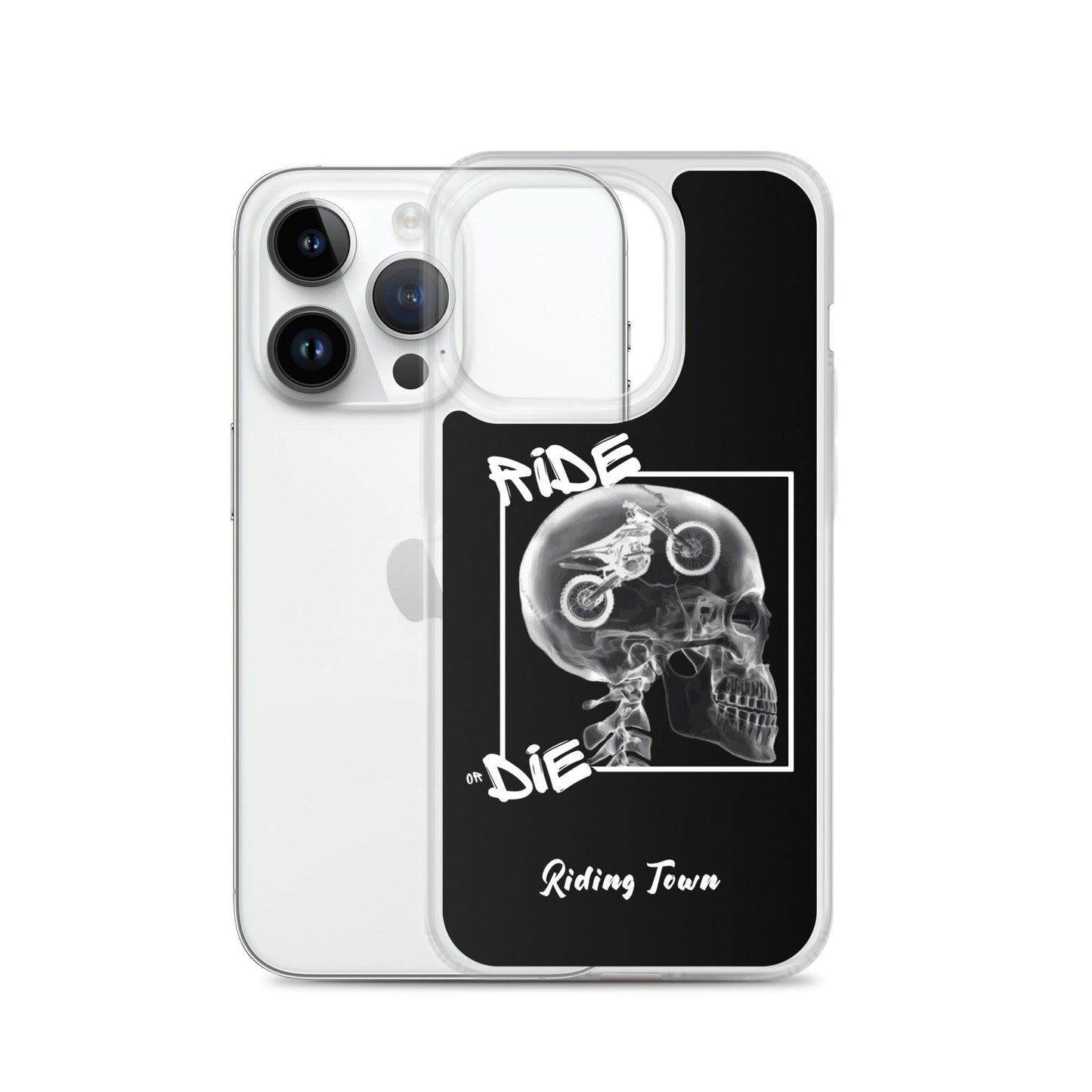 Coque iPhone® - RADIO - Noire - Riding Town