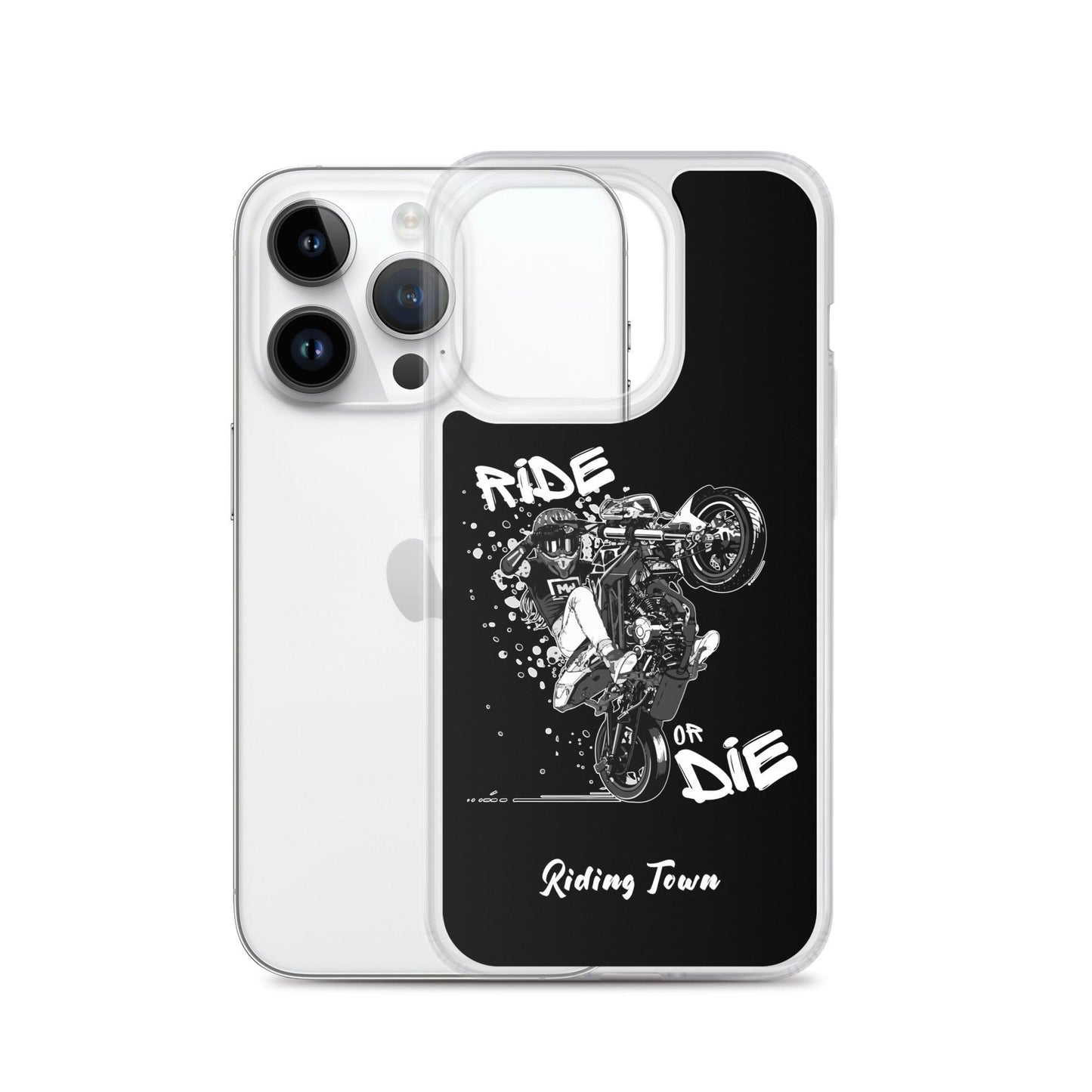 Coque iPhone® - SUPERMOTGIRL - Noire - Riding Town