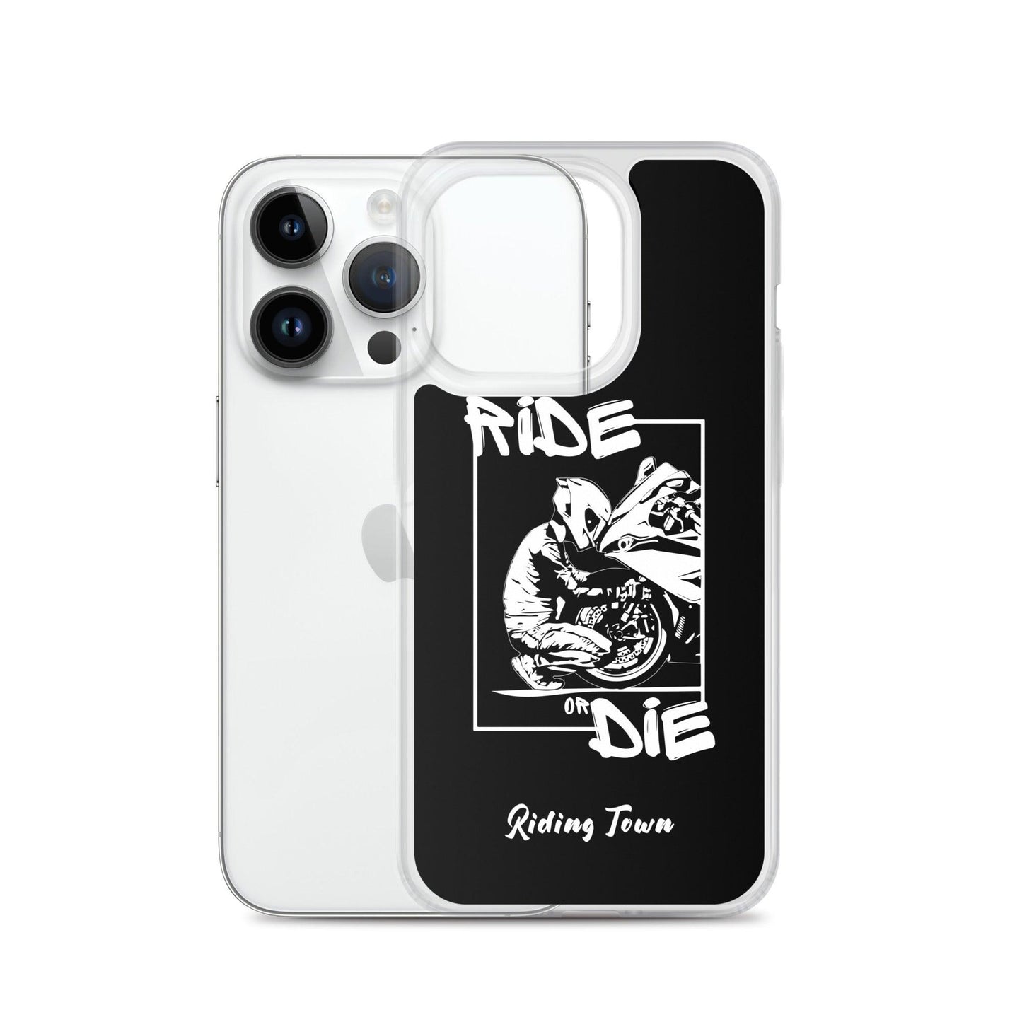 Coque iPhone® - BIKERBOY - Noire - Riding Town