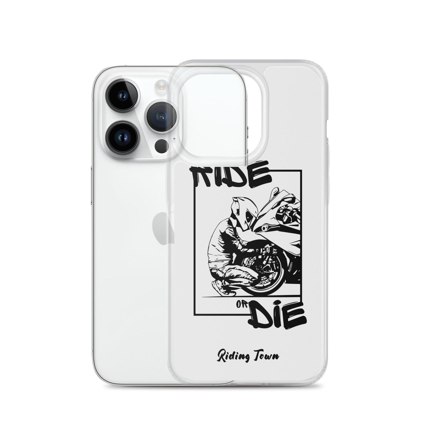 Coque iPhone® - BIKERBOY - Blanche - Riding Town