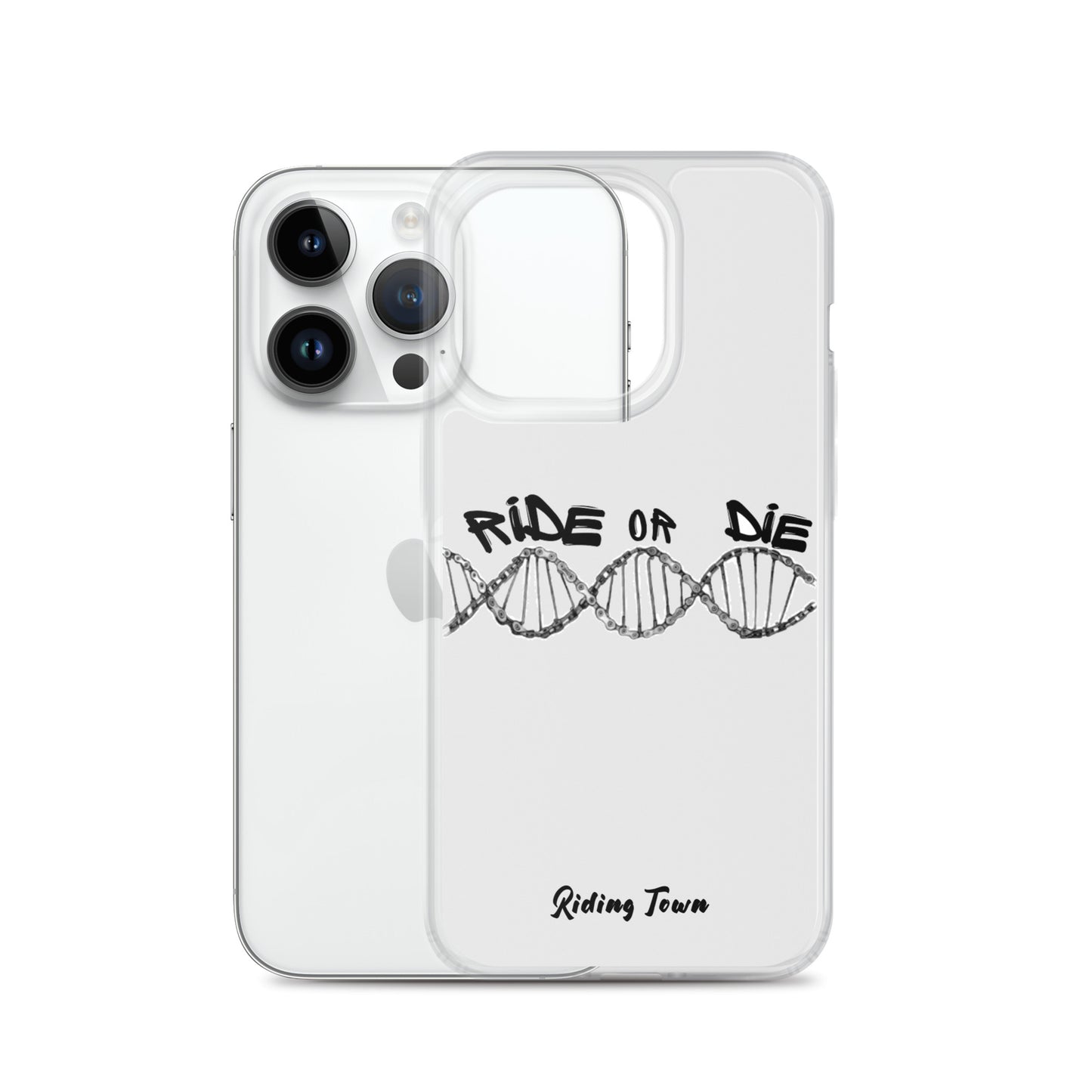 Coque iPhone® - ADN - Blanche - Riding Town