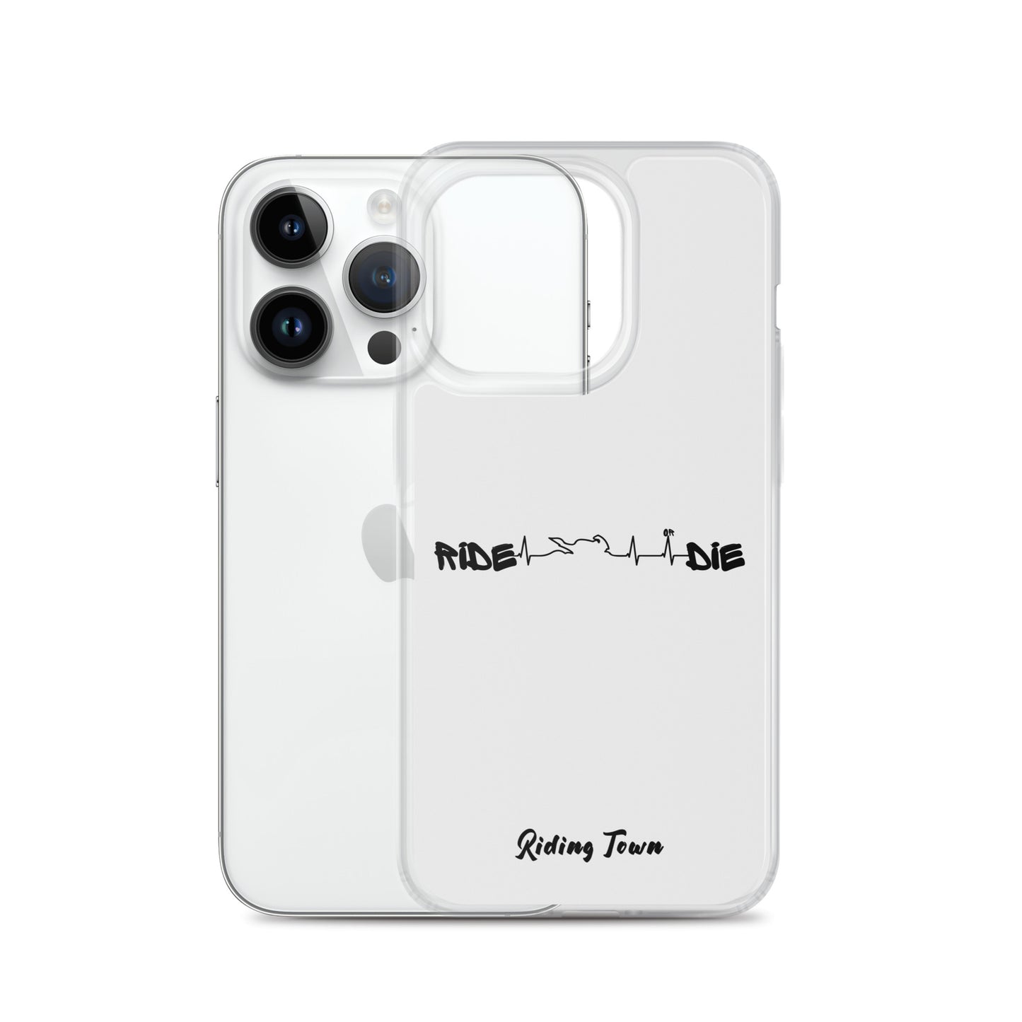 Coque iPhone® - HEARTBEAT - Blanche - Riding Town