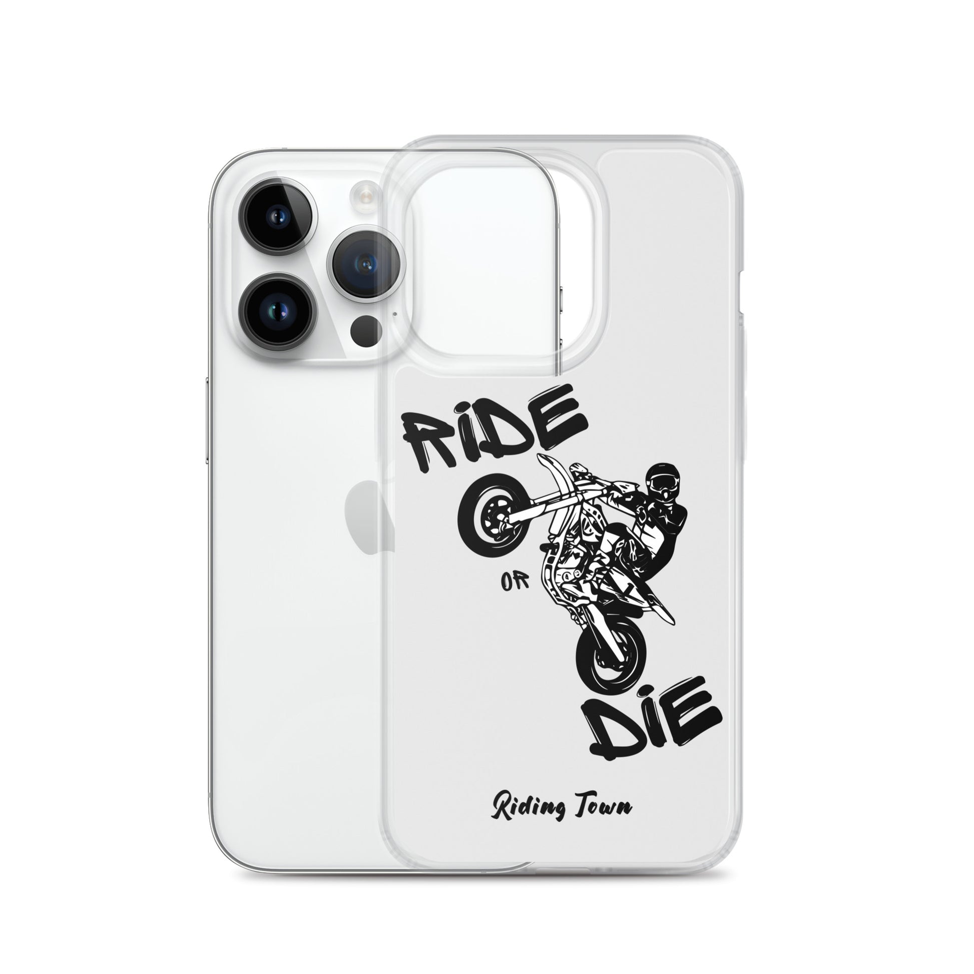 Coque pour iPhone® - SUPERMOTBOY - Blanche - Riding Town