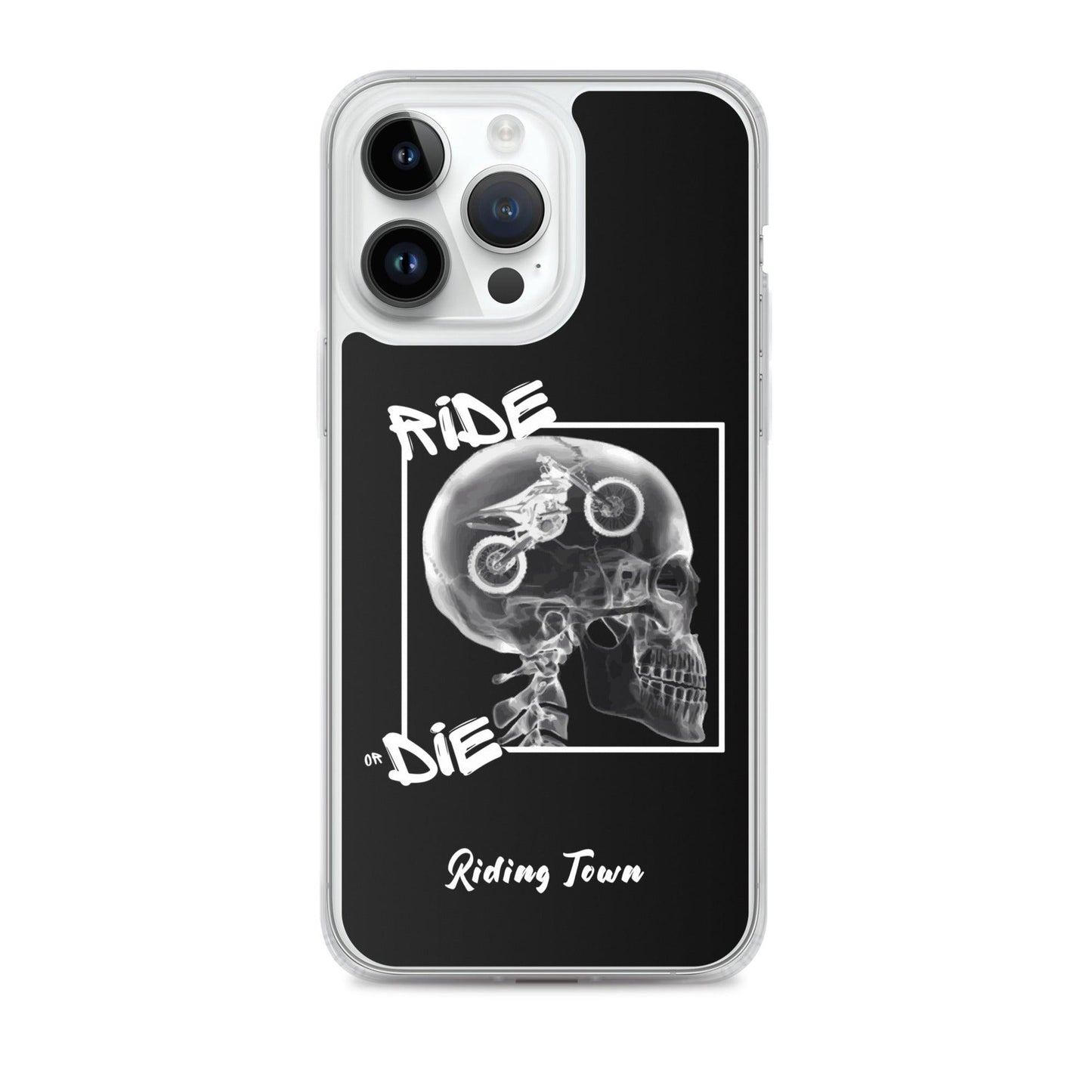 Coque iPhone® - RADIO - Noire - Riding Town