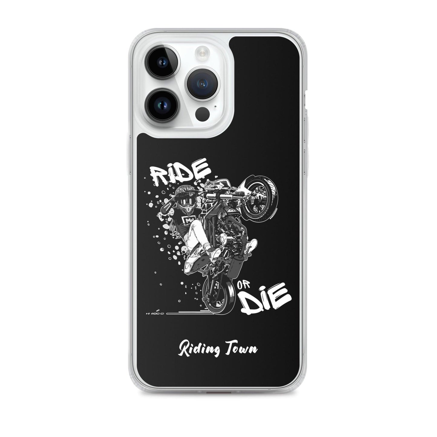 Coque iPhone® - SUPERMOTGIRL - Noire - Riding Town