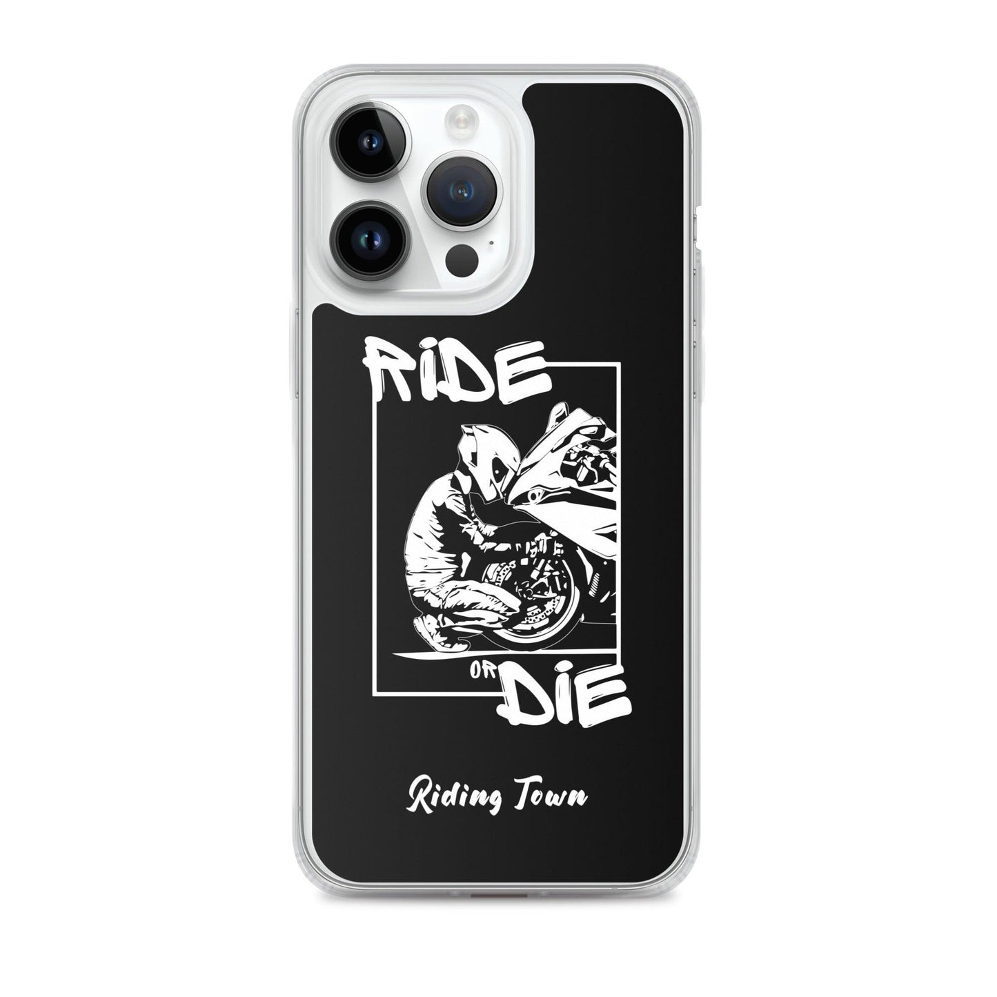 Coque iPhone® - BIKERBOY - Noire - Riding Town