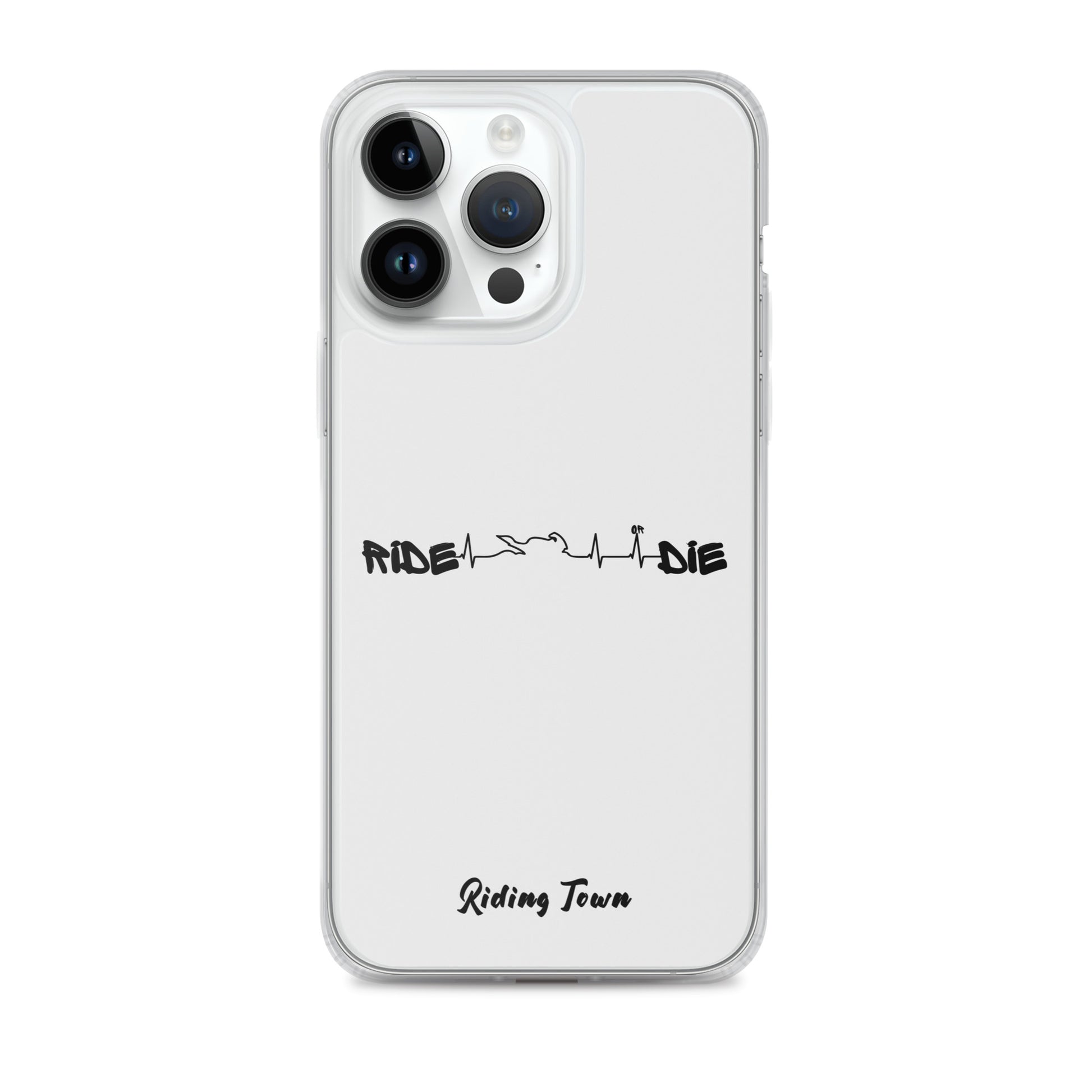 Coque iPhone® - HEARTBEAT - Blanche - Riding Town