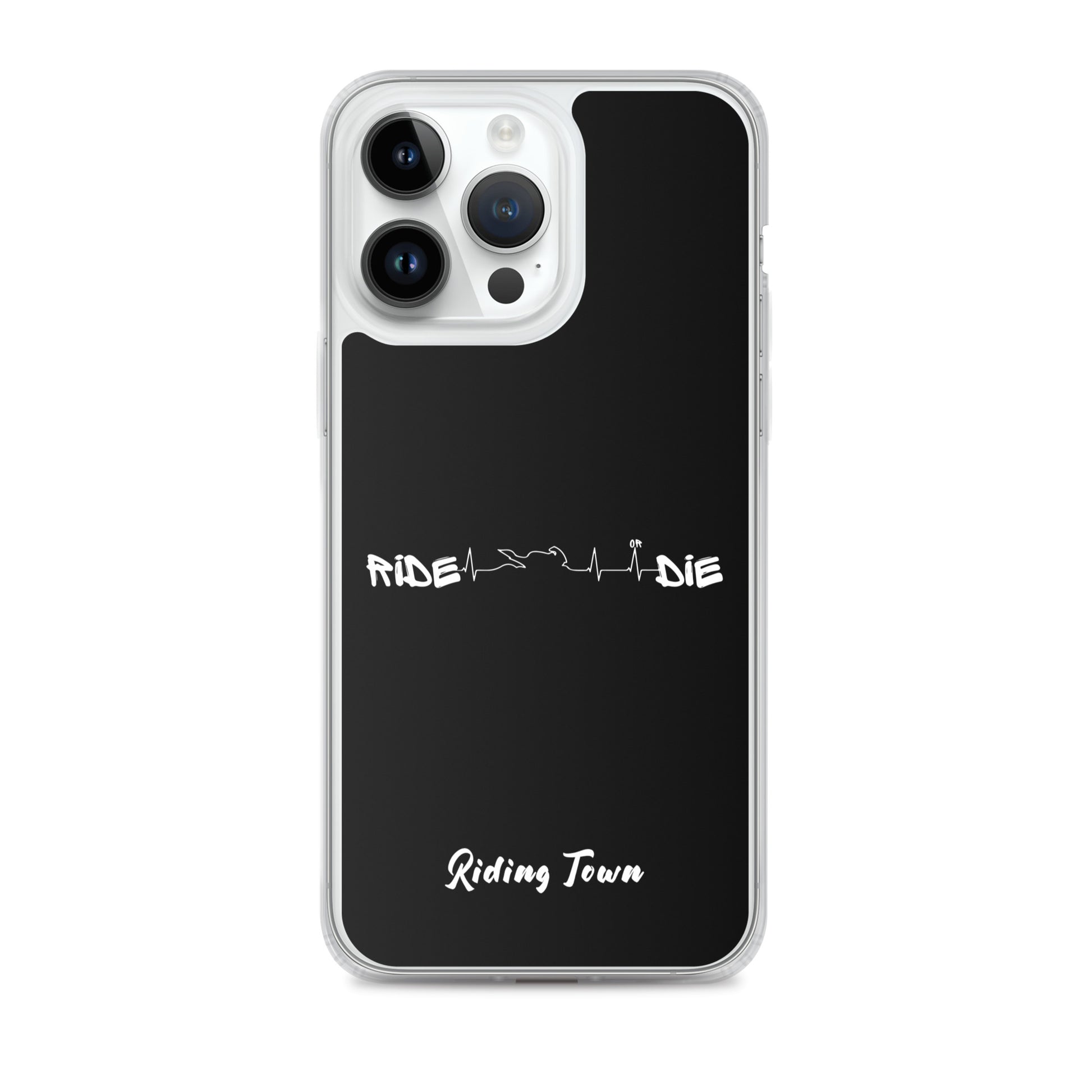 Coque iPhone® - HEARTBEAT - Noire - Riding Town