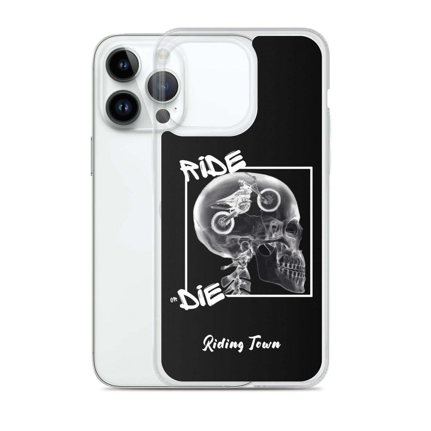 Coque iPhone® - RADIO - Noire - Riding Town