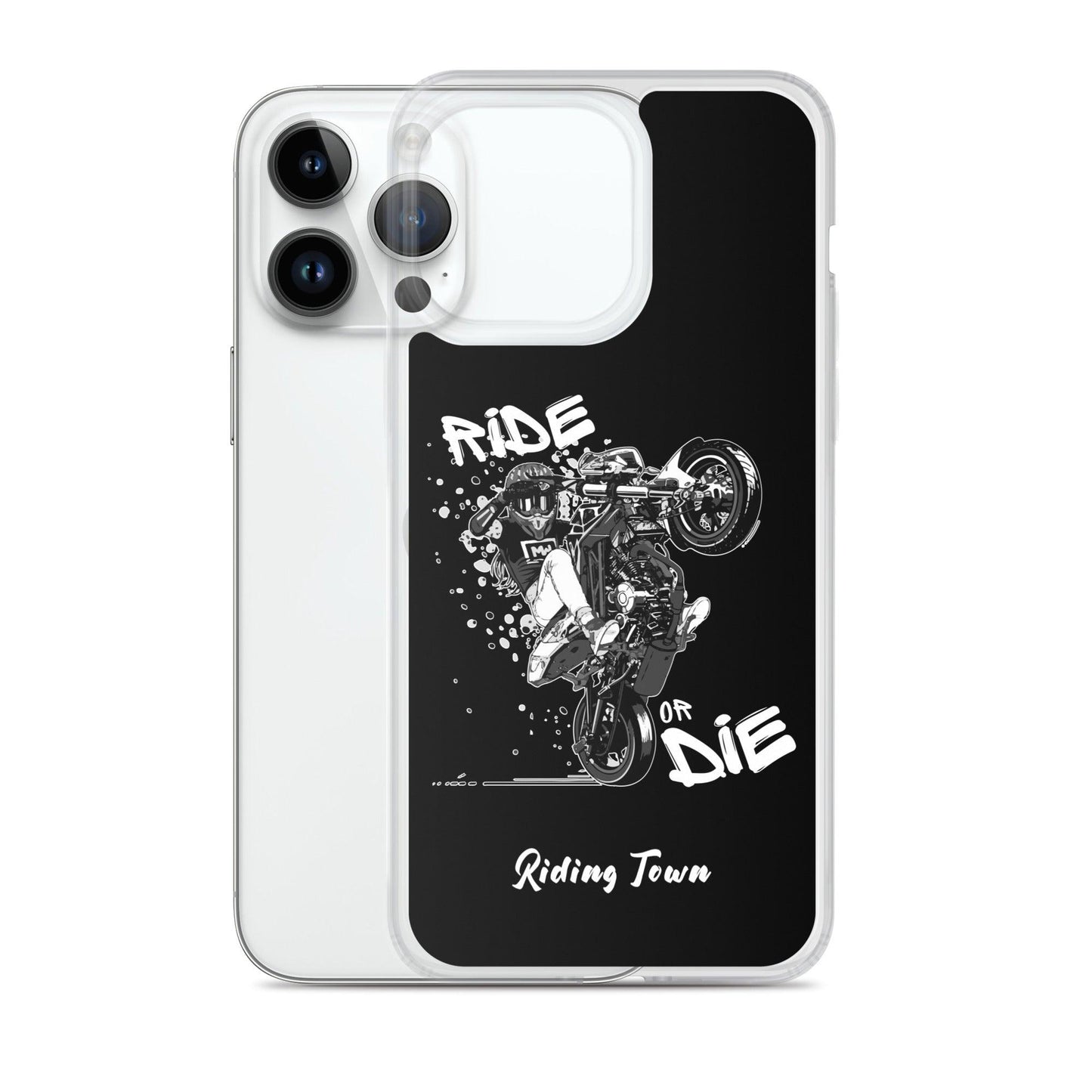 Coque iPhone® - SUPERMOTGIRL - Noire - Riding Town