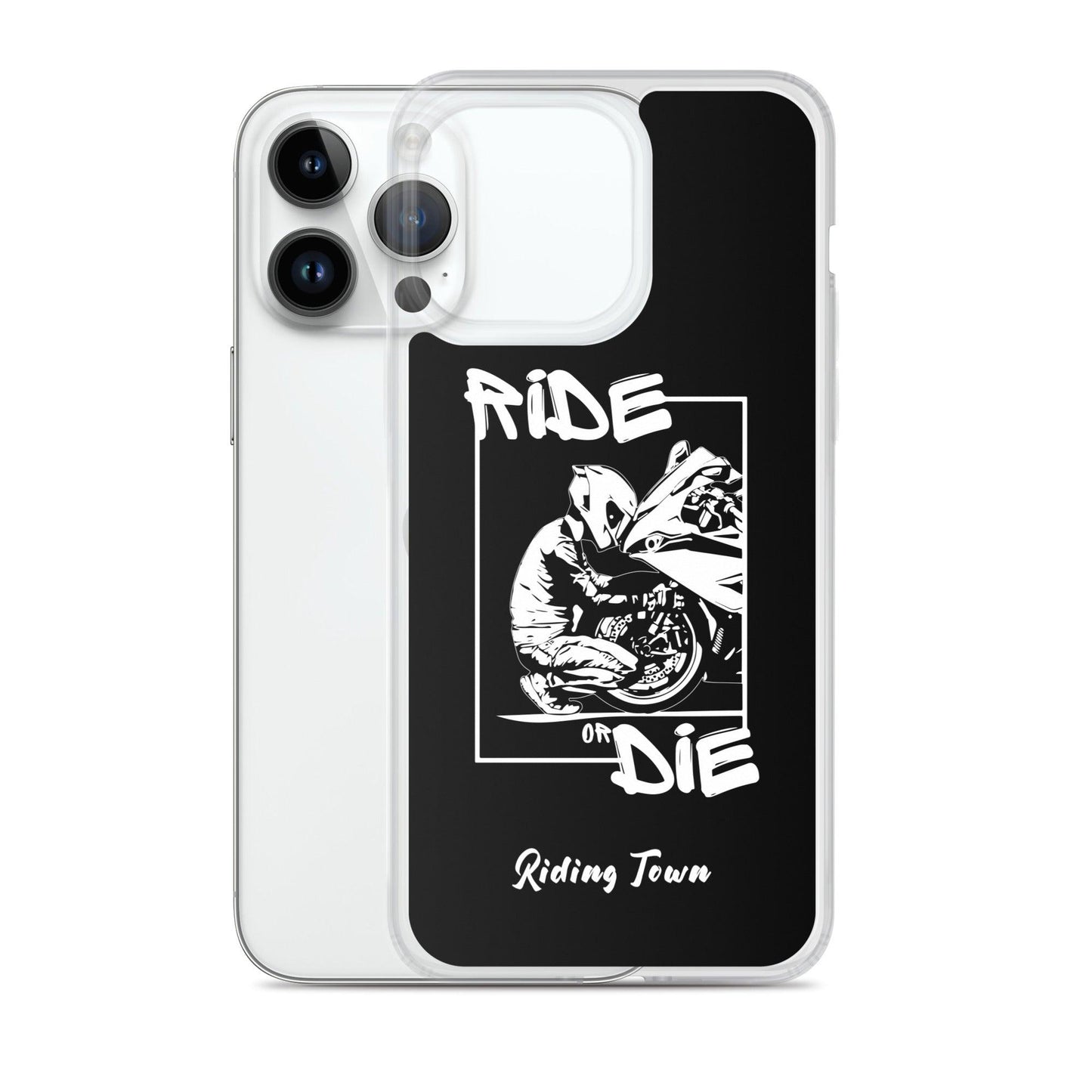 Coque iPhone® - BIKERBOY - Noire - Riding Town