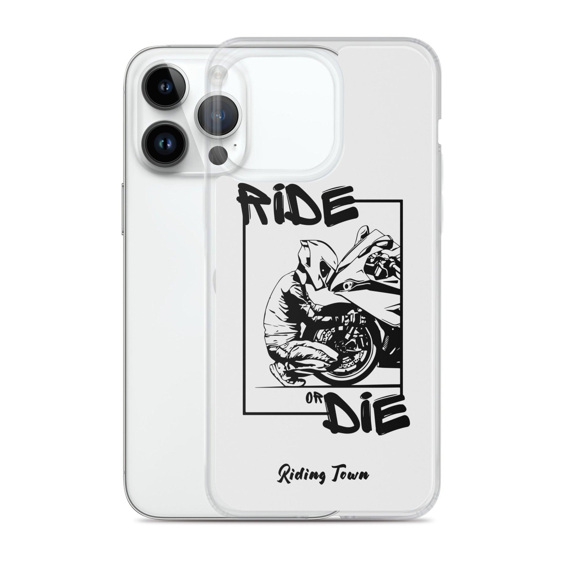 Coque iPhone® - BIKERBOY - Blanche - Riding Town