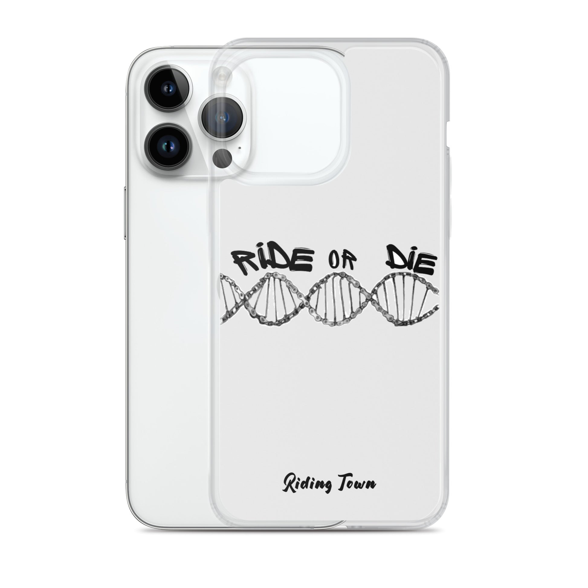 Coque iPhone® - ADN - Blanche - Riding Town