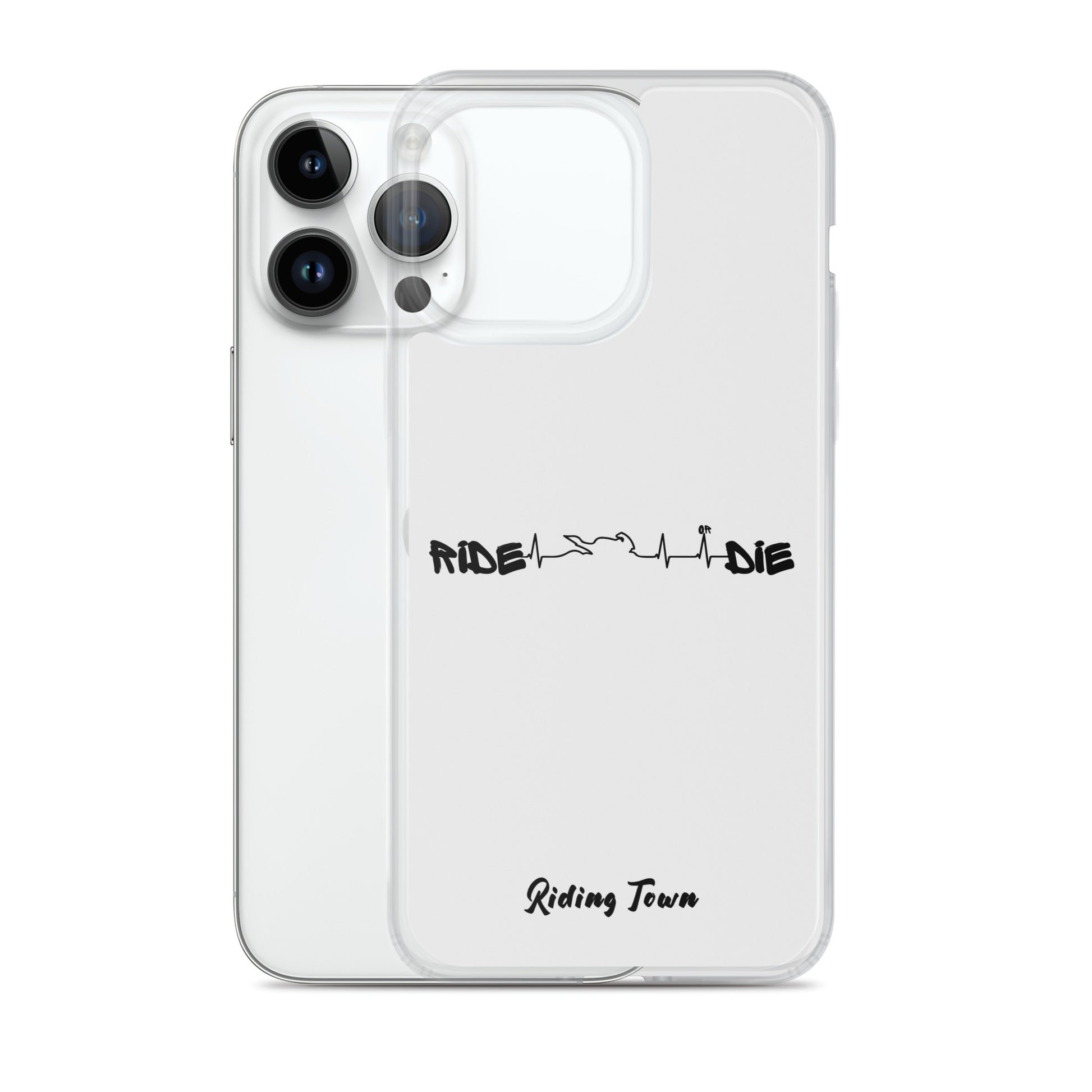 Coque iPhone® - HEARTBEAT - Blanche - Riding Town