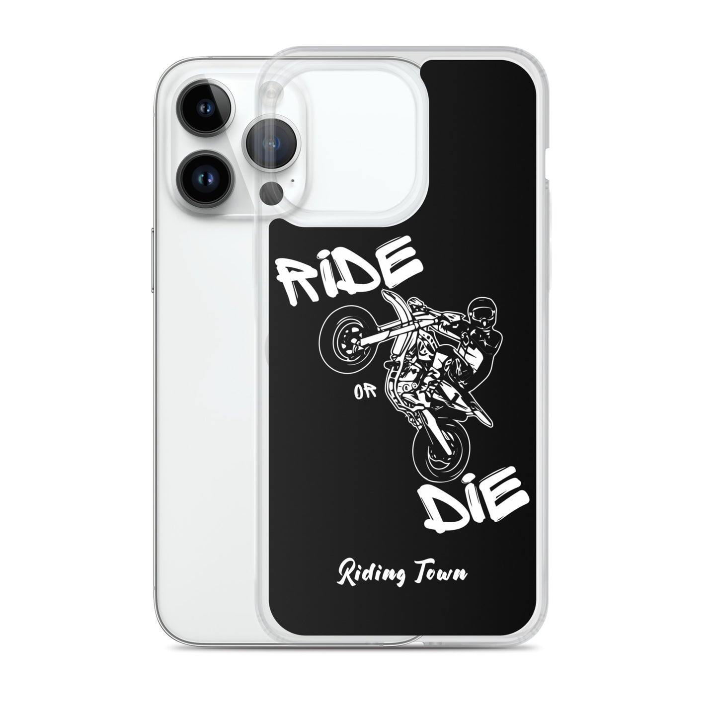 Coque pour iPhone® - SUPERMOTBOY - Noire - Riding Town