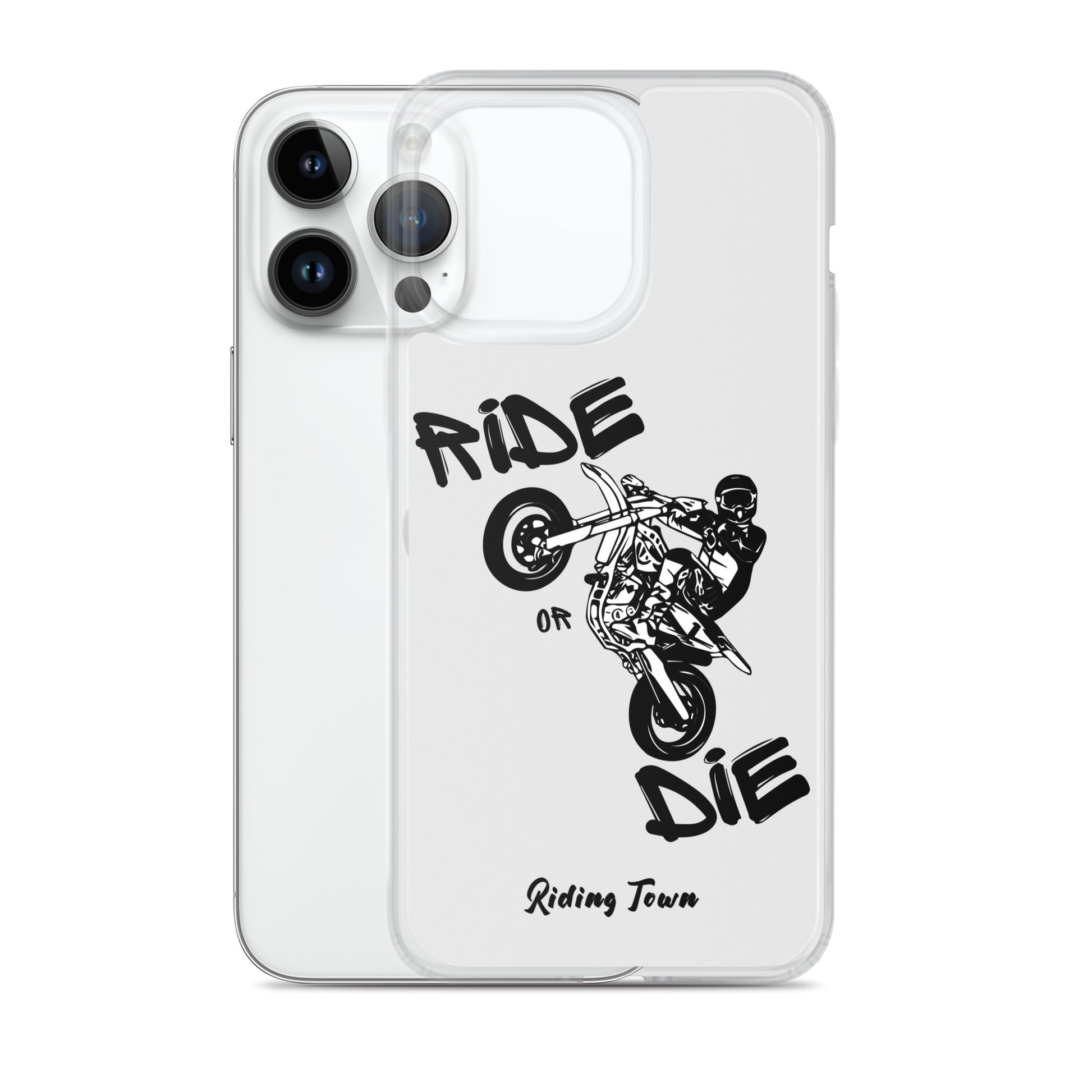 Coque pour iPhone® - SUPERMOTBOY - Blanche - Riding Town