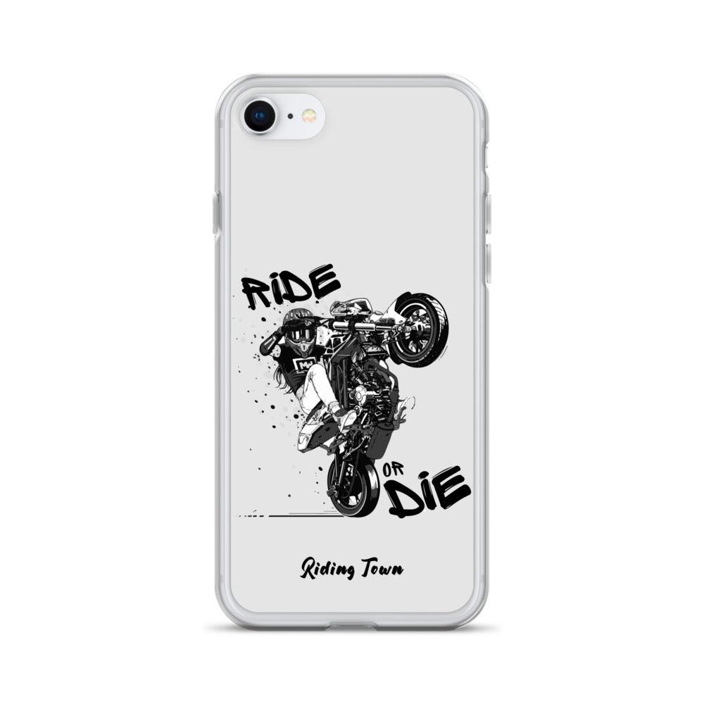 Coque Iphone® - SUPERMOTGIRL - Blanche - Riding Town