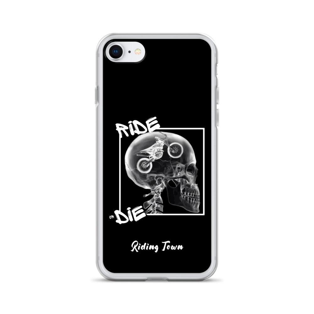 Coque iPhone® - RADIO - Noire - Riding Town