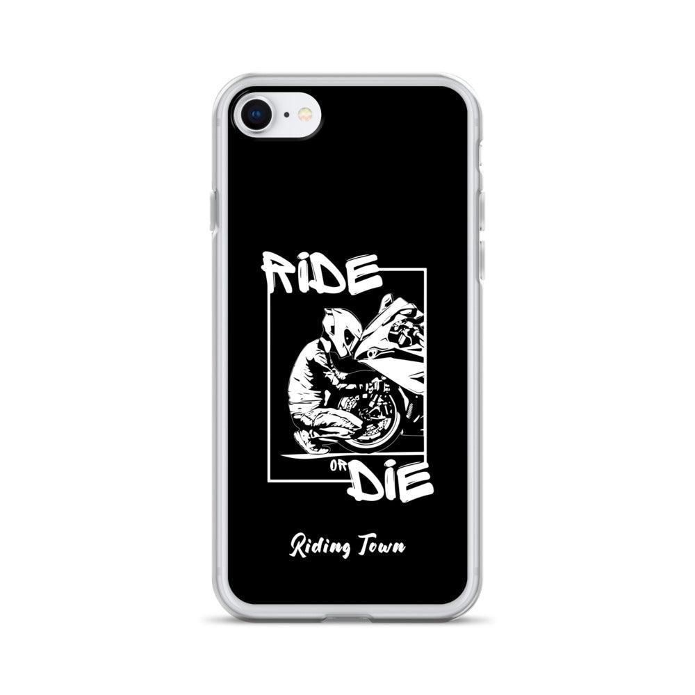 Coque iPhone® - BIKERBOY - Noire - Riding Town