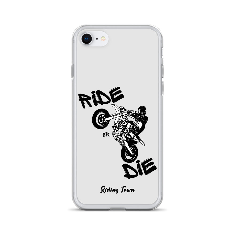 Coque pour iPhone® - SUPERMOTBOY - Blanche - Riding Town