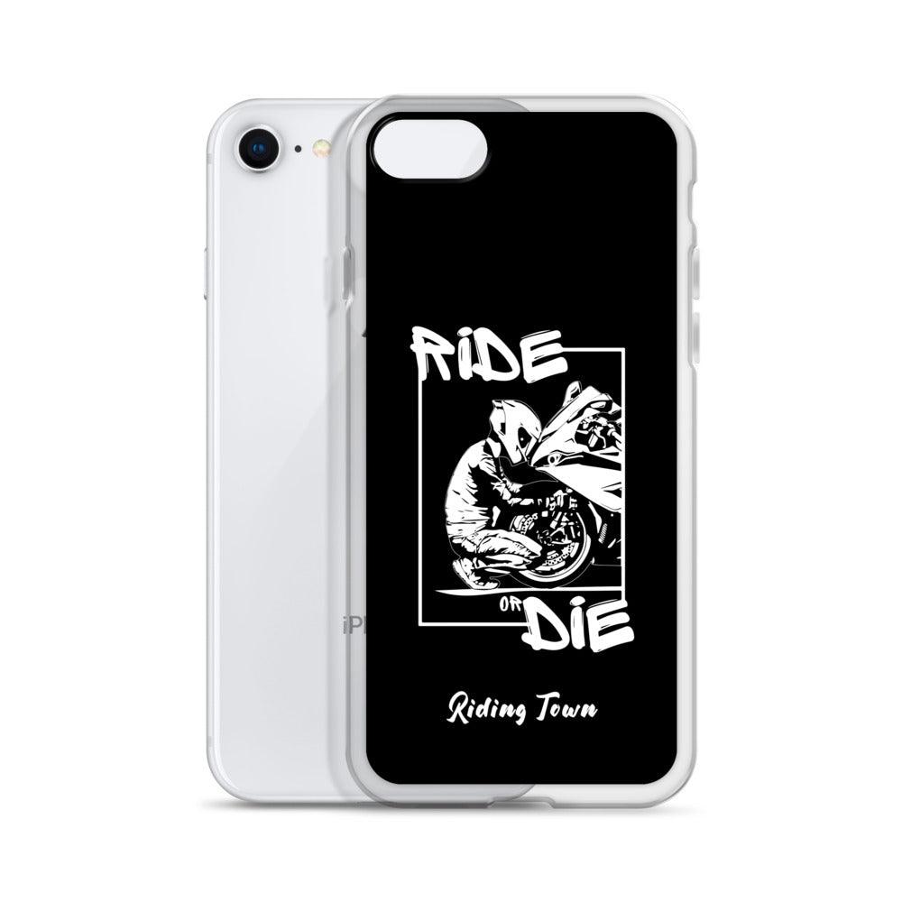 Coque iPhone® - BIKERBOY - Noire - Riding Town