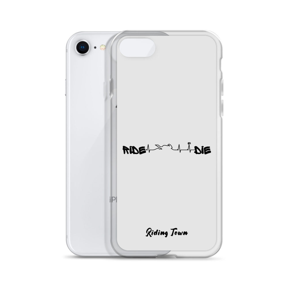 Coque iPhone® - HEARTBEAT - Blanche - Riding Town