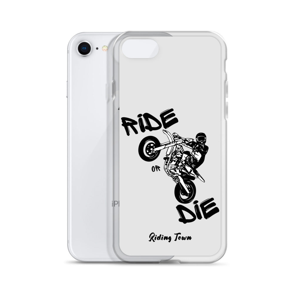 Coque pour iPhone® - SUPERMOTBOY - Blanche - Riding Town