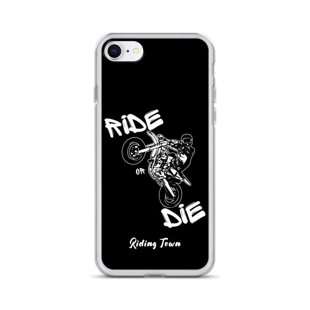 Coque pour iPhone® - SUPERMOTBOY - Noire - Riding Town