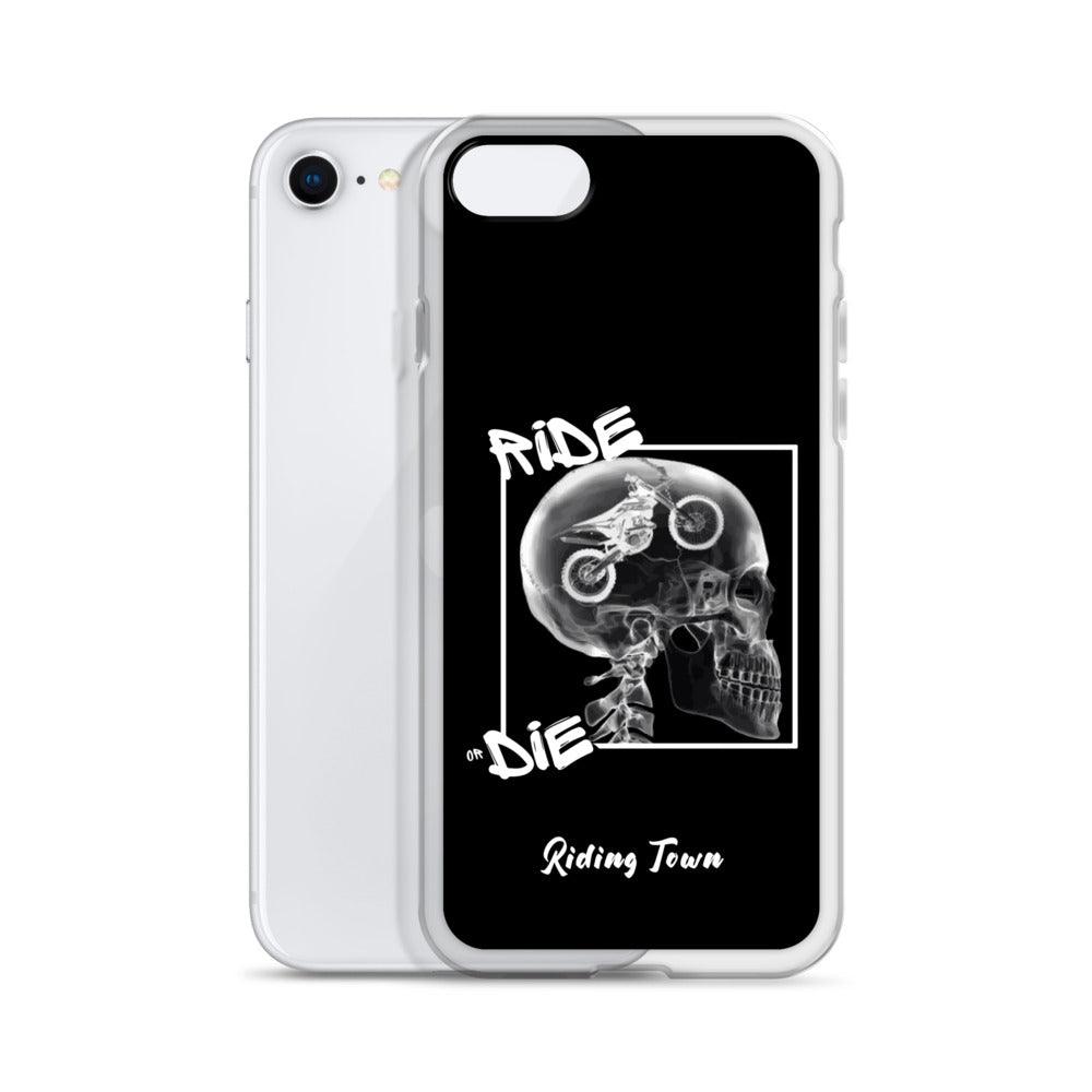 Coque iPhone® - RADIO - Noire - Riding Town