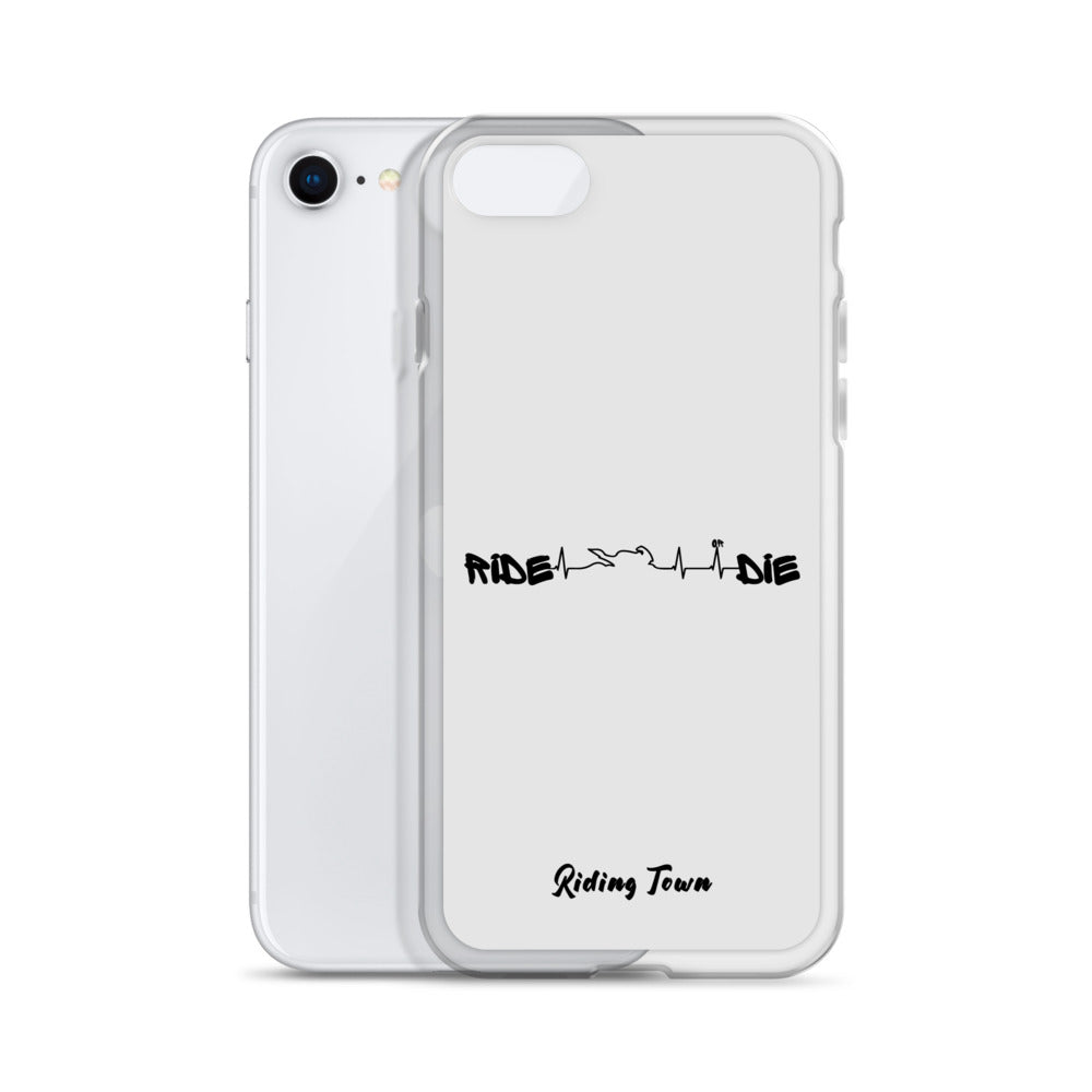 Coque iPhone® - HEARTBEAT - Blanche - Riding Town