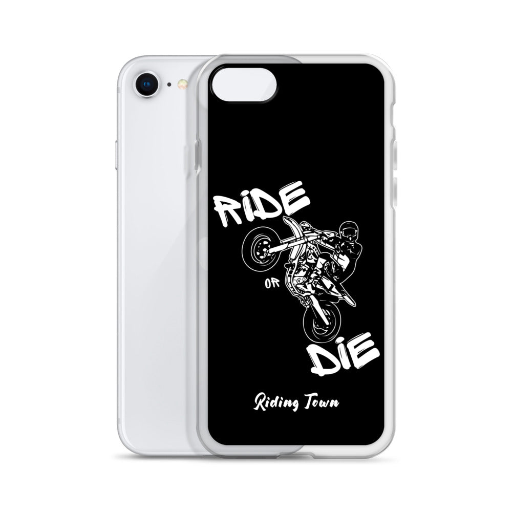 Coque pour iPhone® - SUPERMOTBOY - Noire - Riding Town